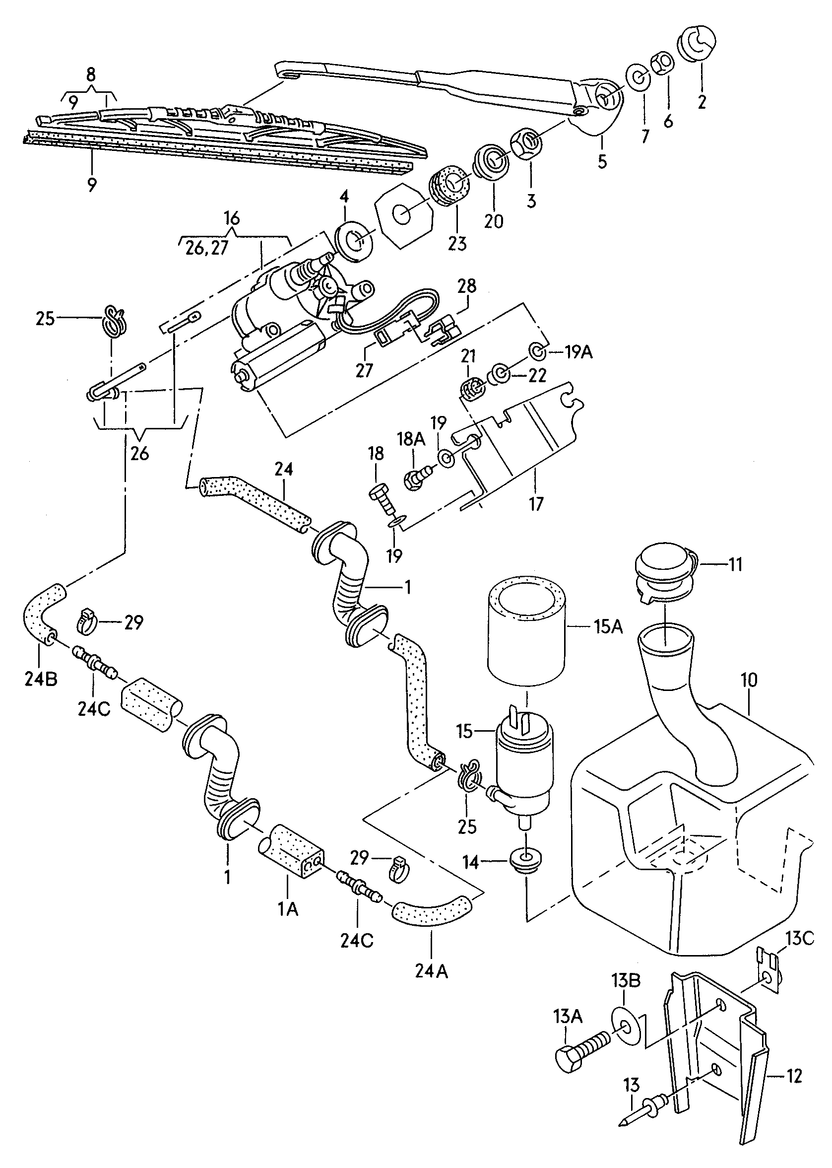 AUDI 431 955 651 - Water Pump, headlight cleaning parts5.com