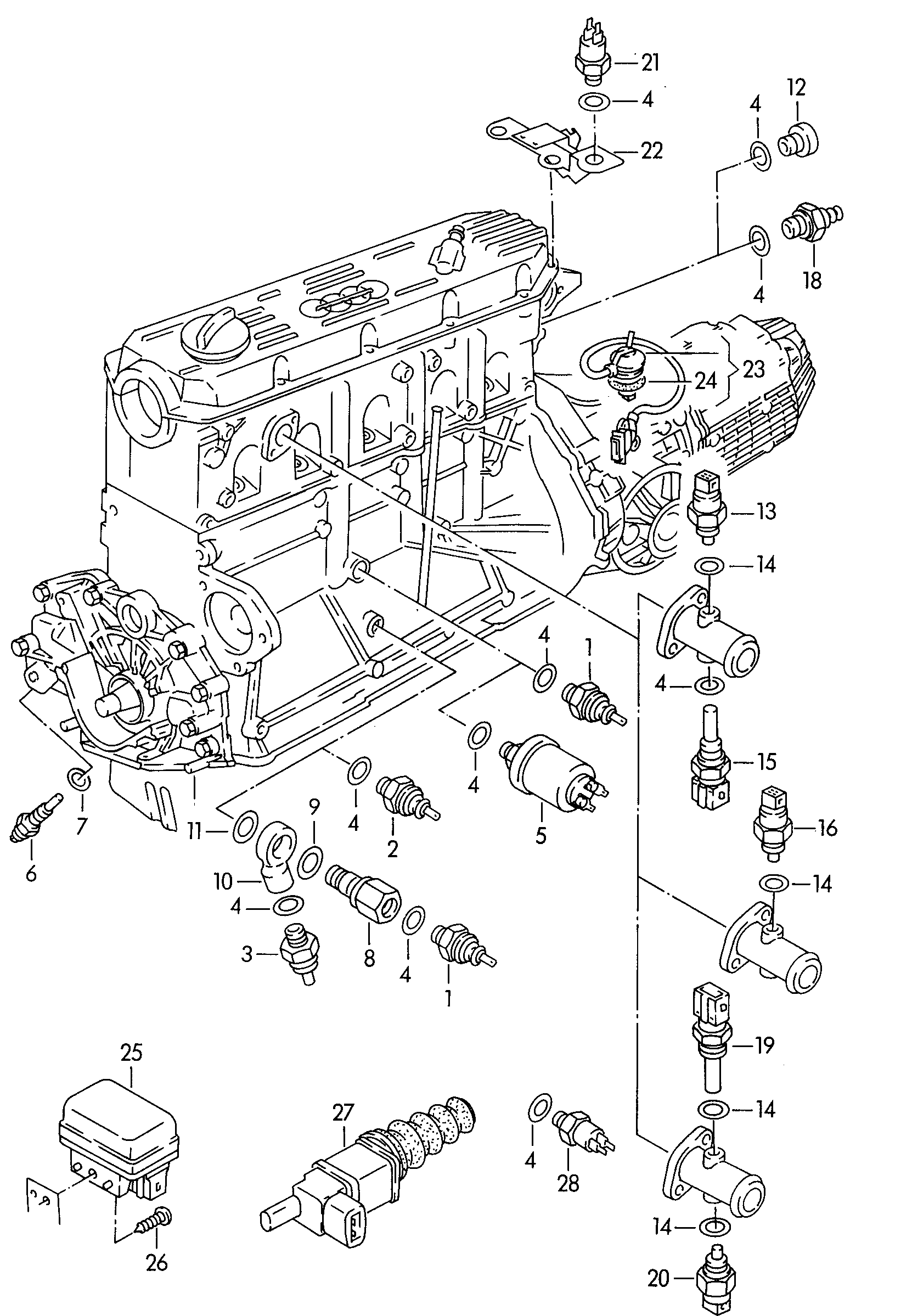 VAG 068 919 081 A - Sender Unit, oil pressure parts5.com