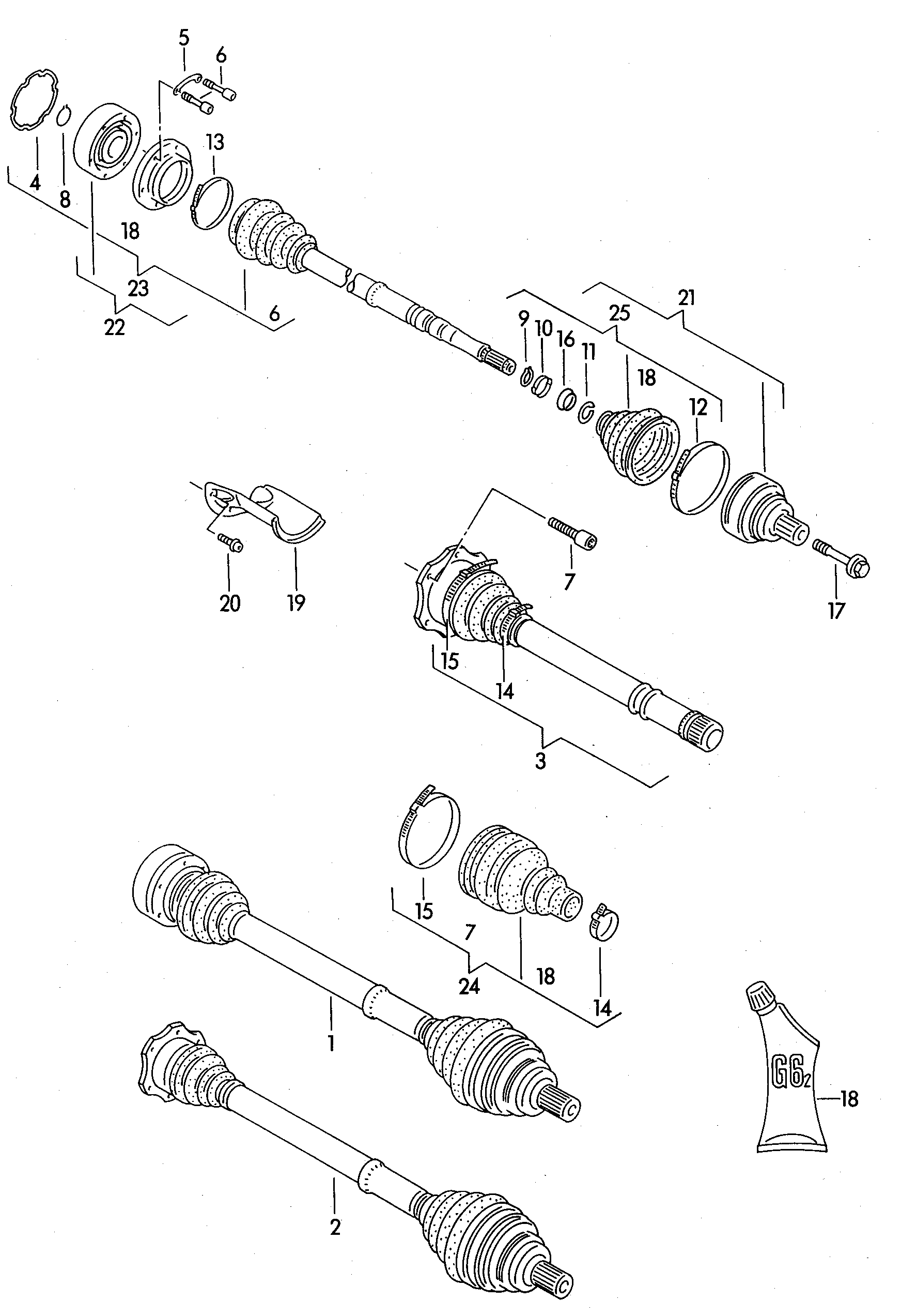 VAG 4A0 498 203 A - Osłona, wał napędowy parts5.com