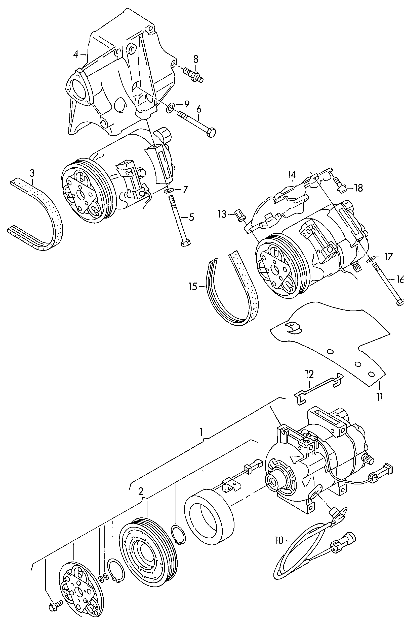 VAG 054903137B - Correa trapecial poli V parts5.com