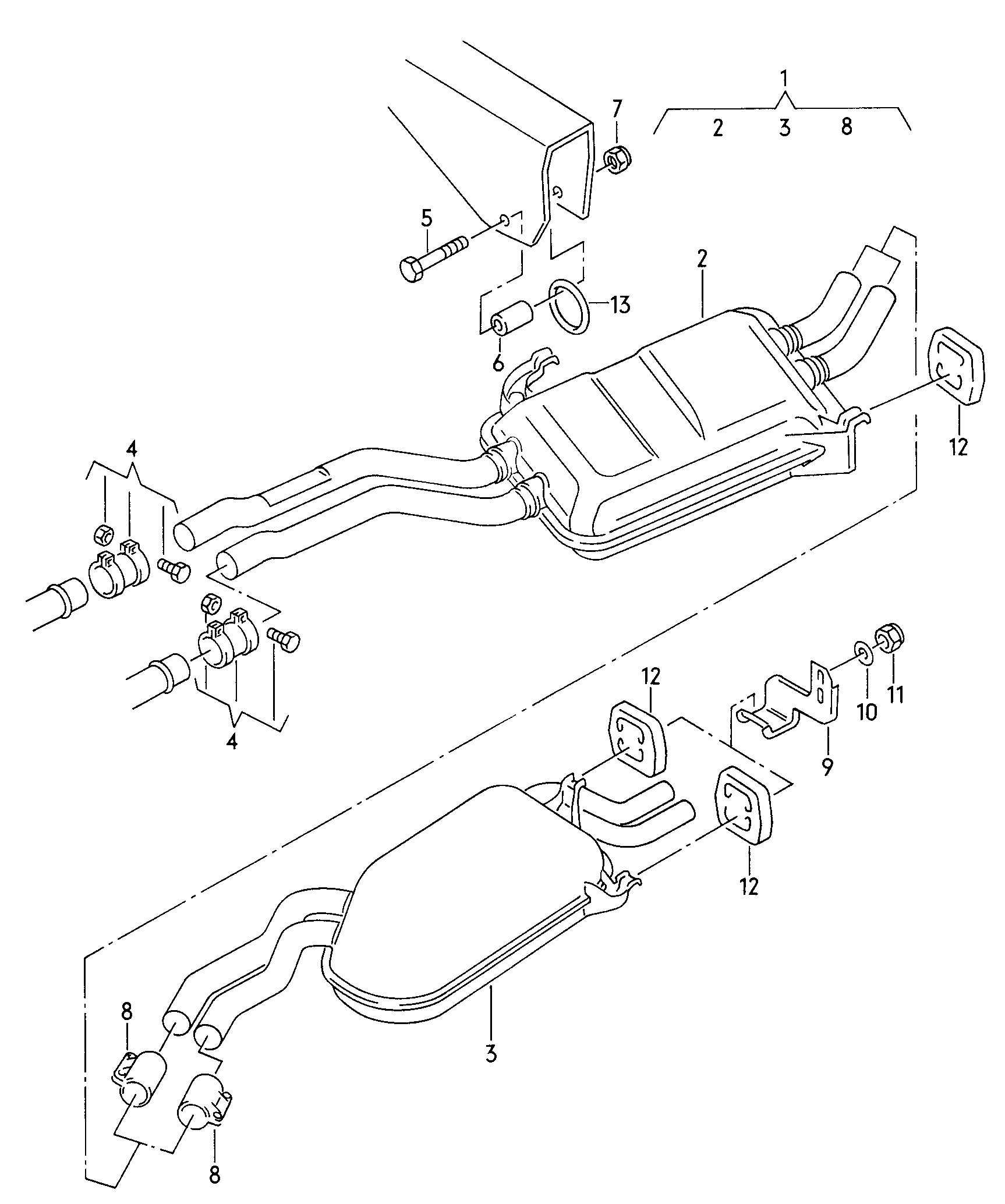 Seat 893 253 139A - Pipe Connector, exhaust system parts5.com