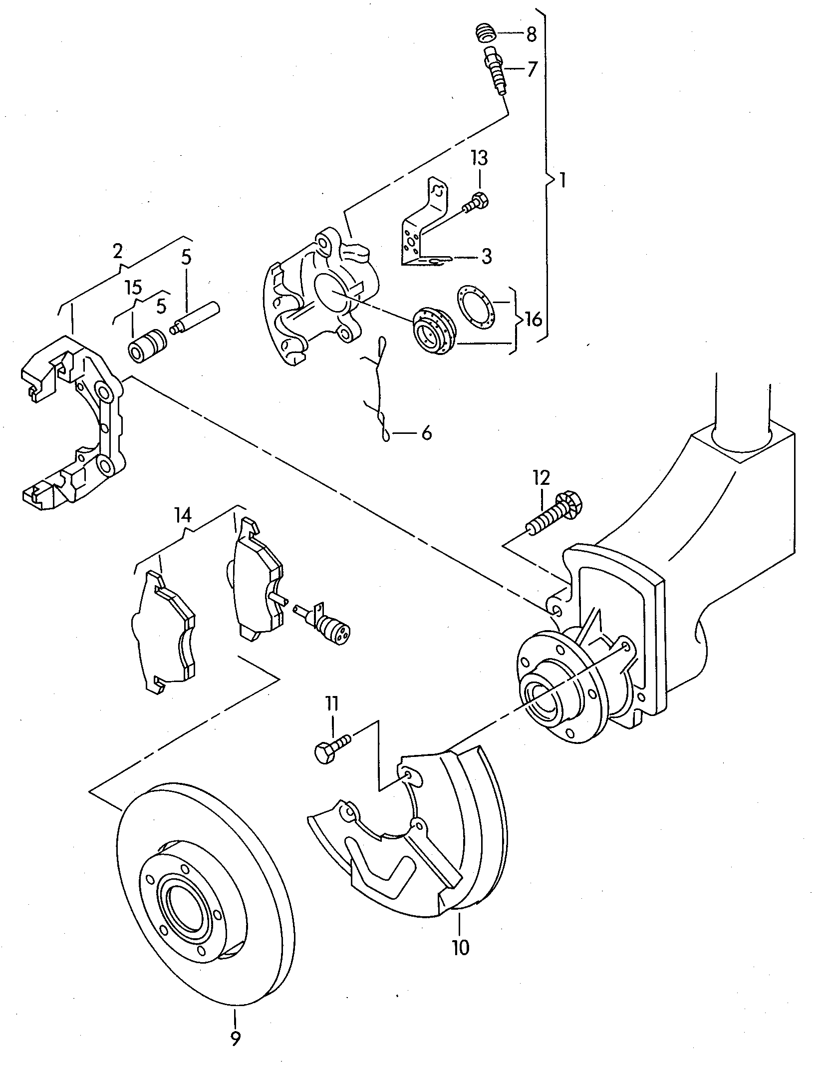 AUDI (FAW) 4A0 698 151 C - Sada brzdových platničiek kotúčovej brzdy parts5.com