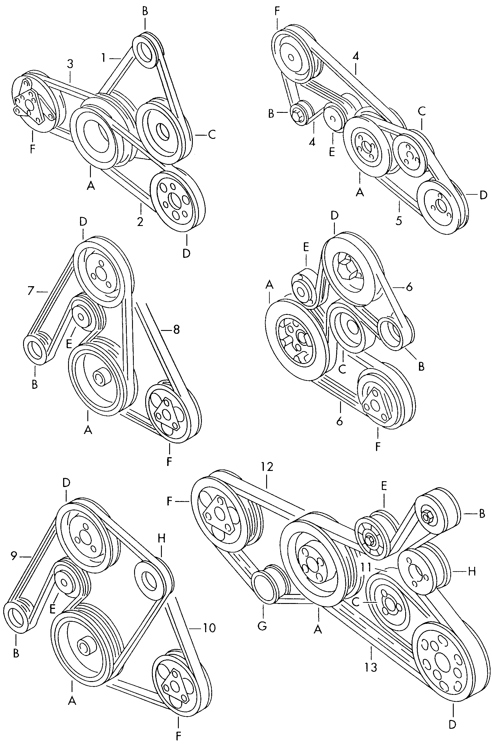 VAG 034903137B - Klinasti rebrasti kaiš parts5.com