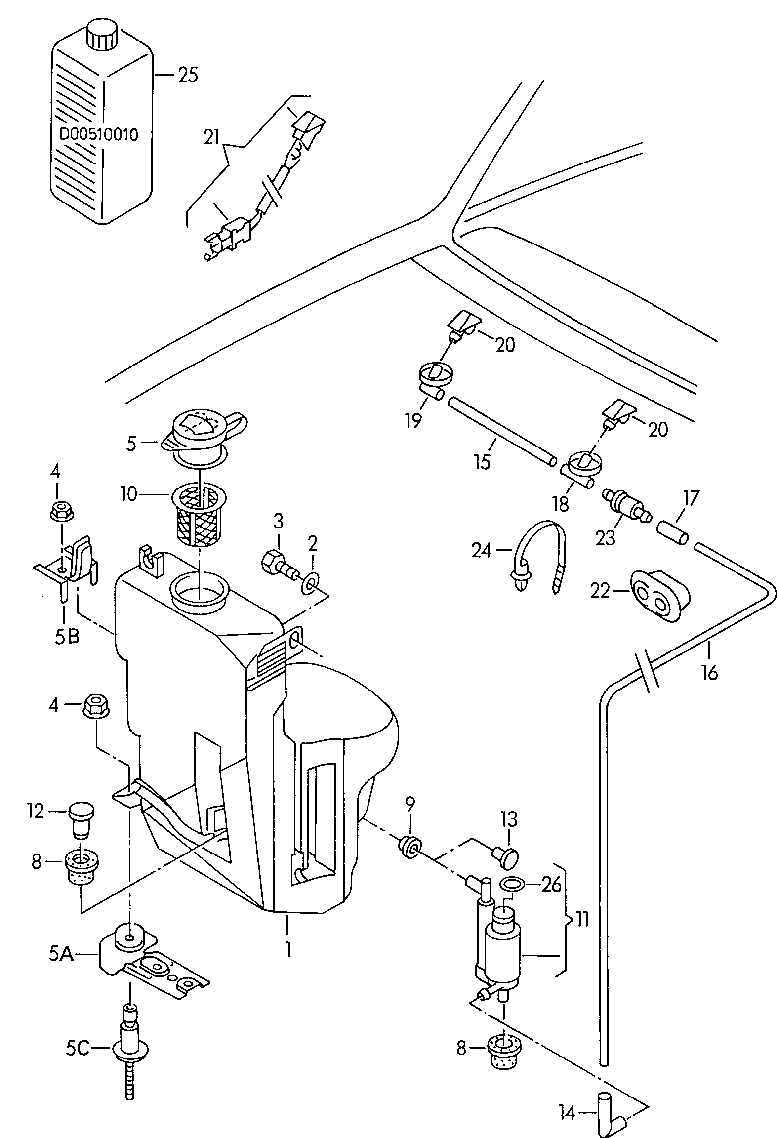 VAG N  01024022 - Surub, sistem de esapament parts5.com