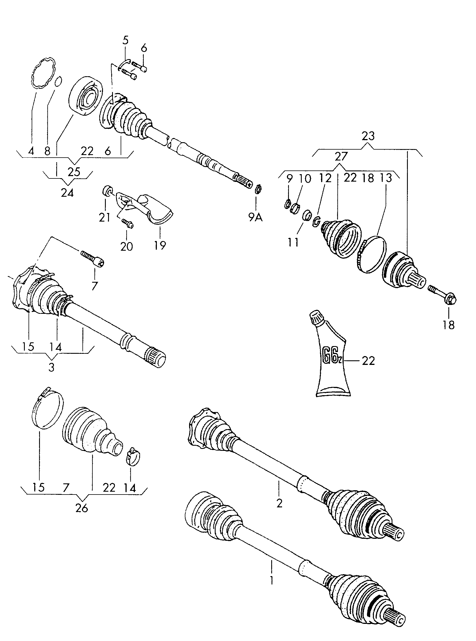 Skoda 4B0 498 201 - Bellow, drive shaft parts5.com