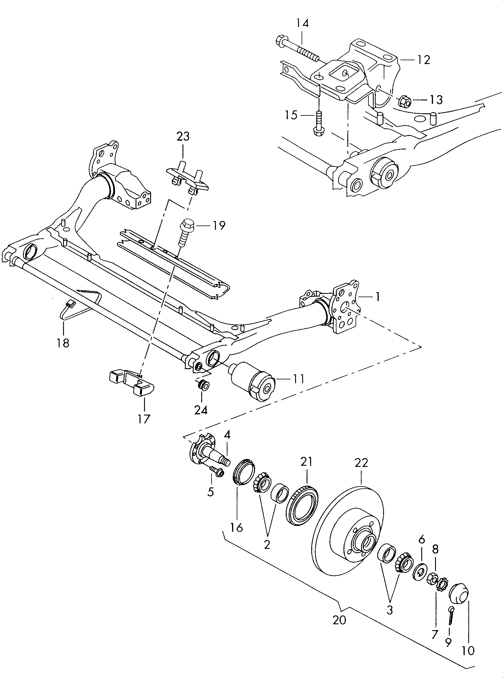 AUDI 8D0598625 - Kit de roulements de roue parts5.com