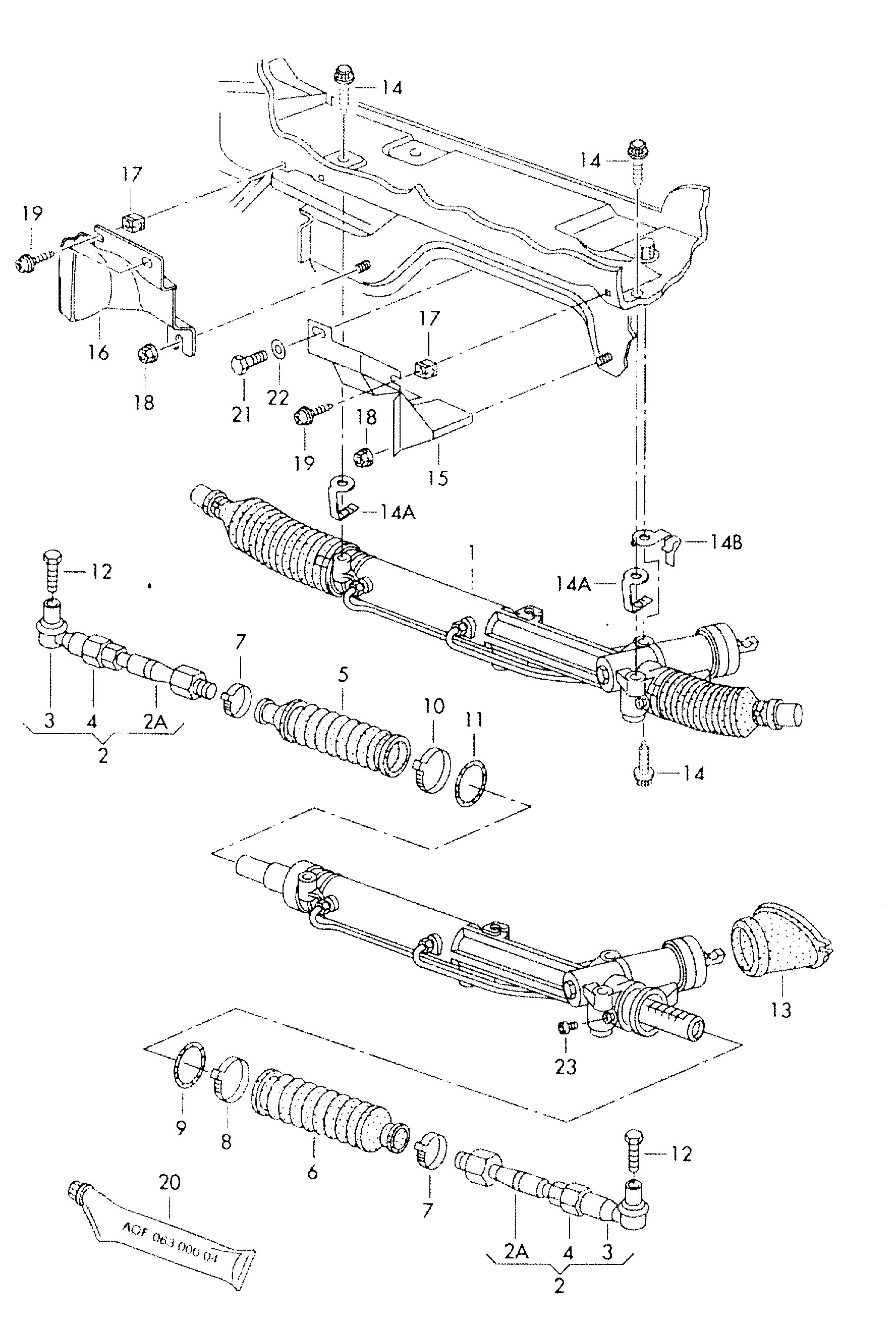 VW 4F0 498 811 A - Końcówka drążka kierowniczego poprzecznego parts5.com