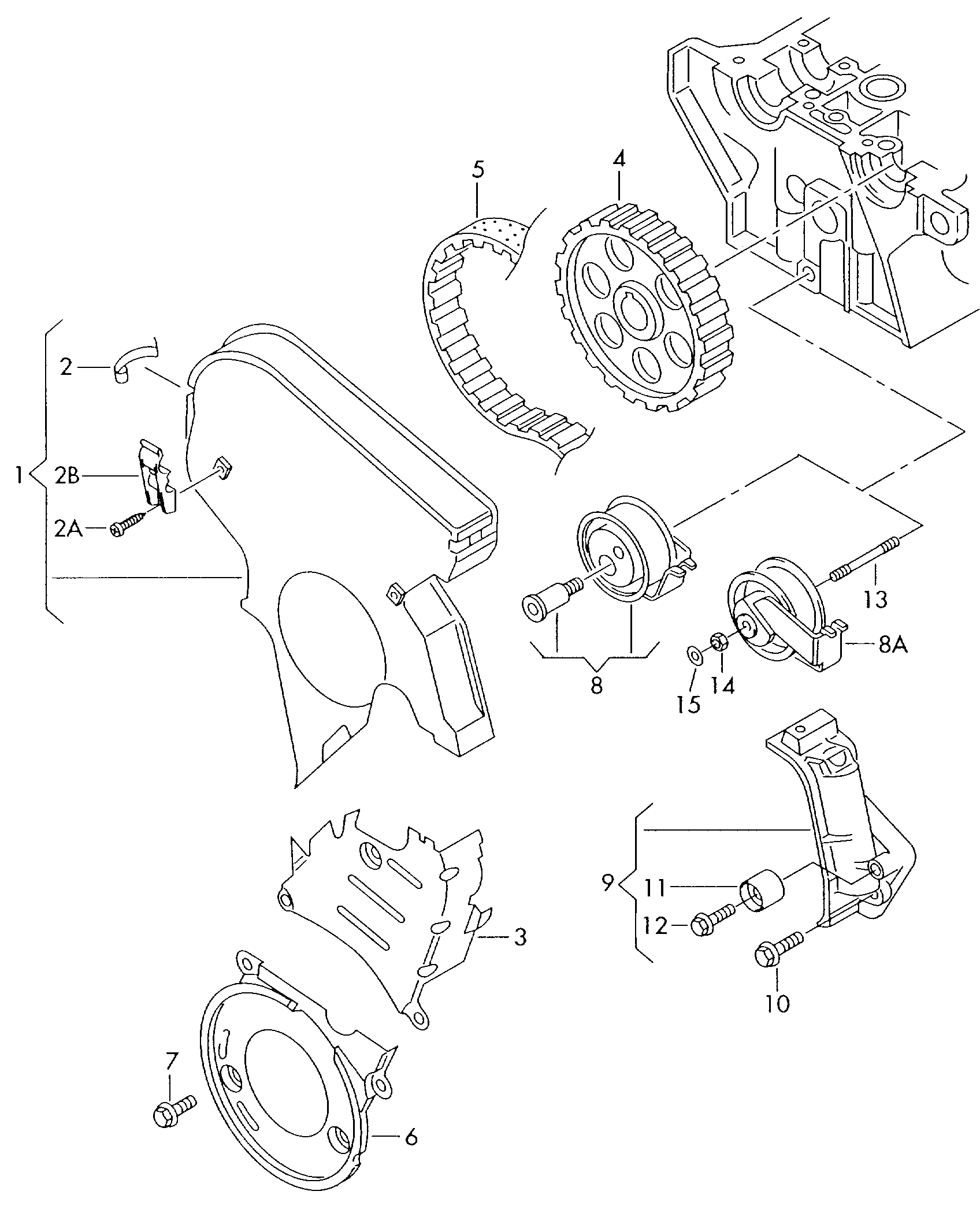 Skoda 06B 109 243 D - Tensioner Pulley, timing belt parts5.com