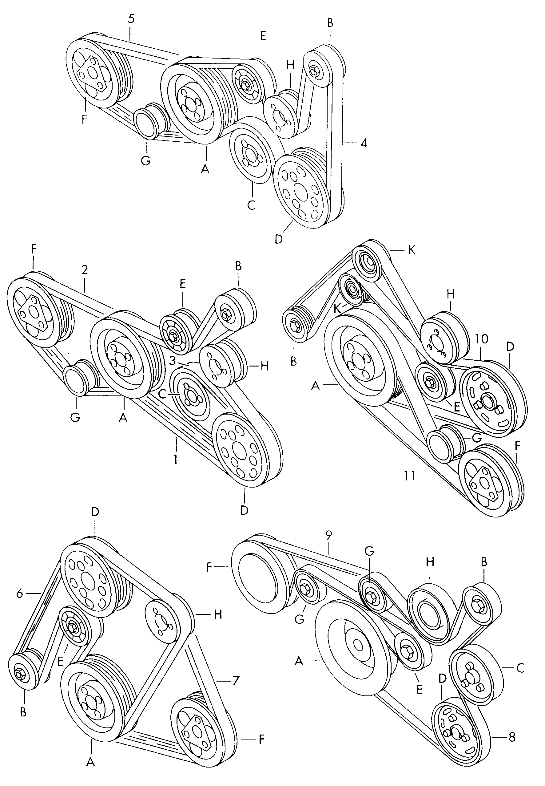 AUDI 078 903 137 BC - Curea transmisie cu caneluri parts5.com