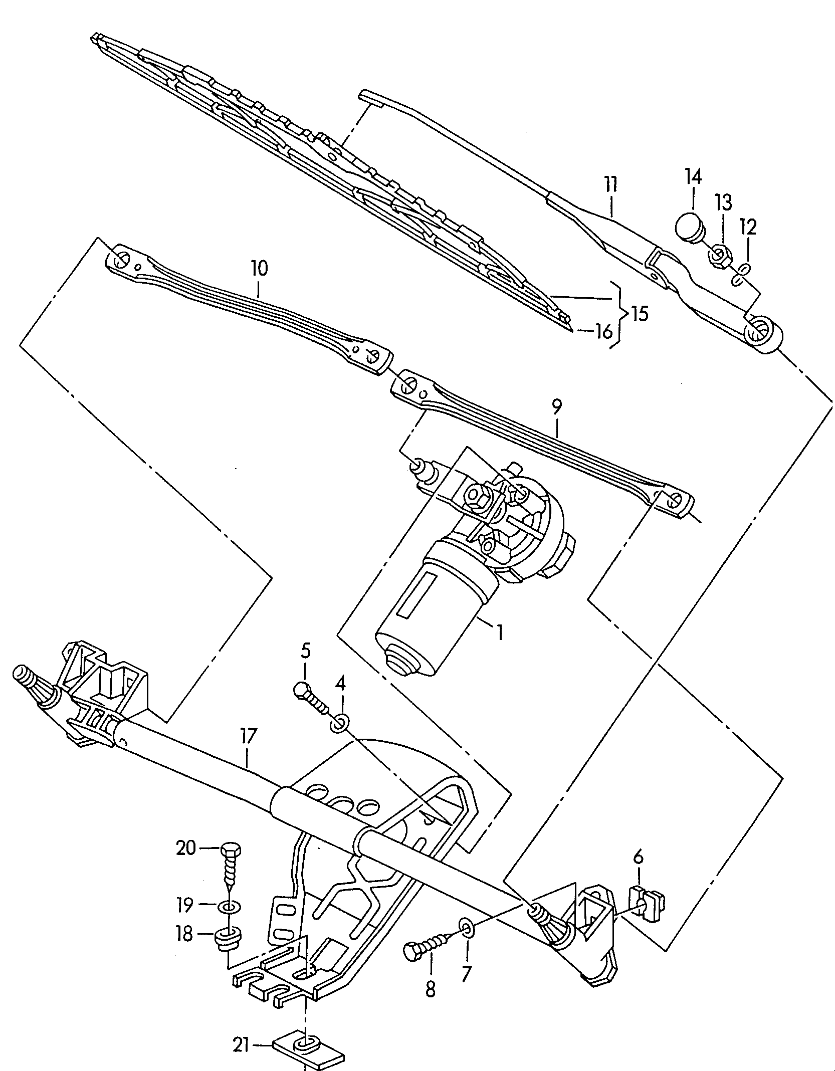 AUDI 4B0 998 003 - Lamela stergator parts5.com