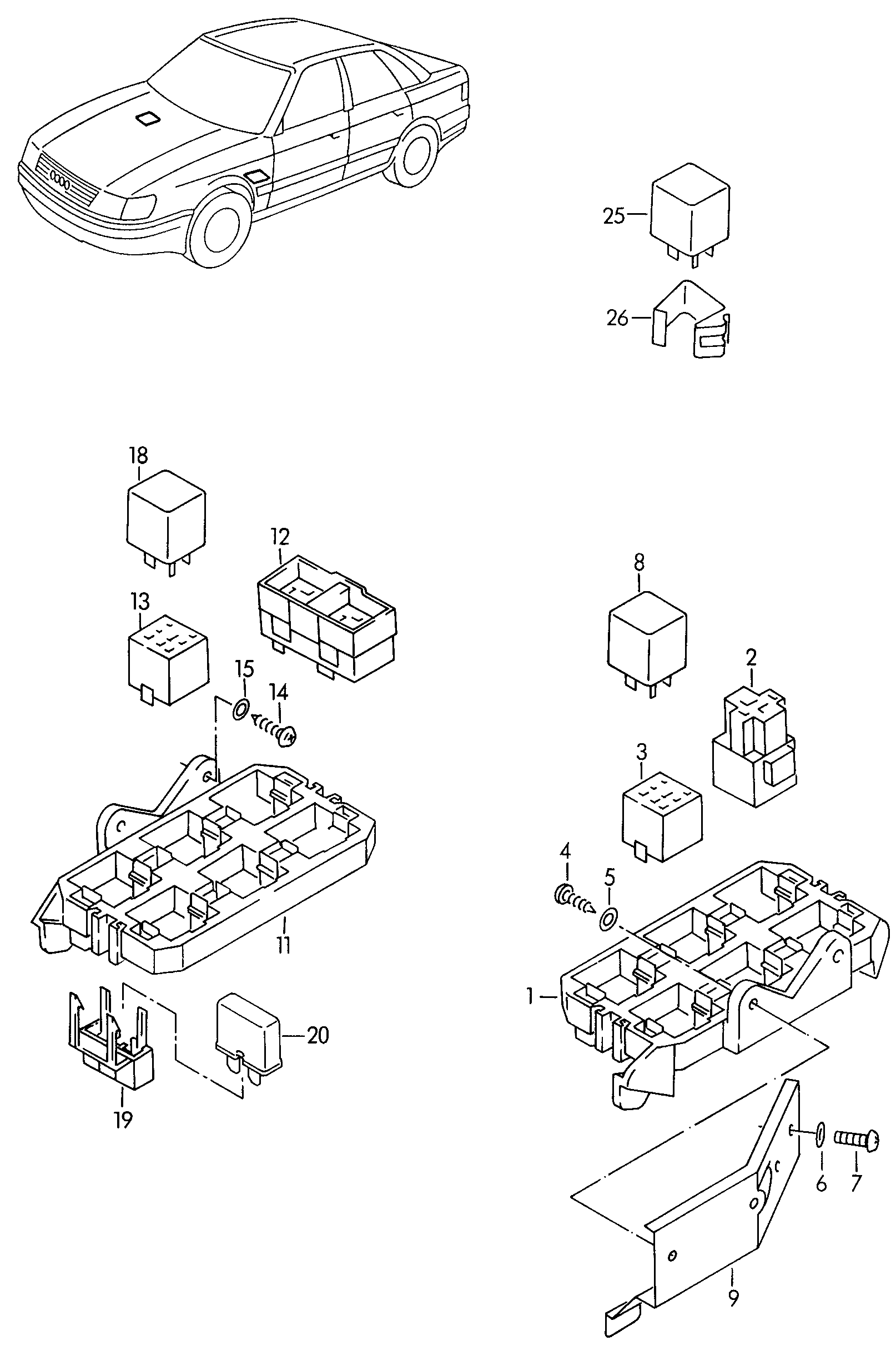 Skoda 165906381 - Ρελέ, αντλία καυσίμου parts5.com