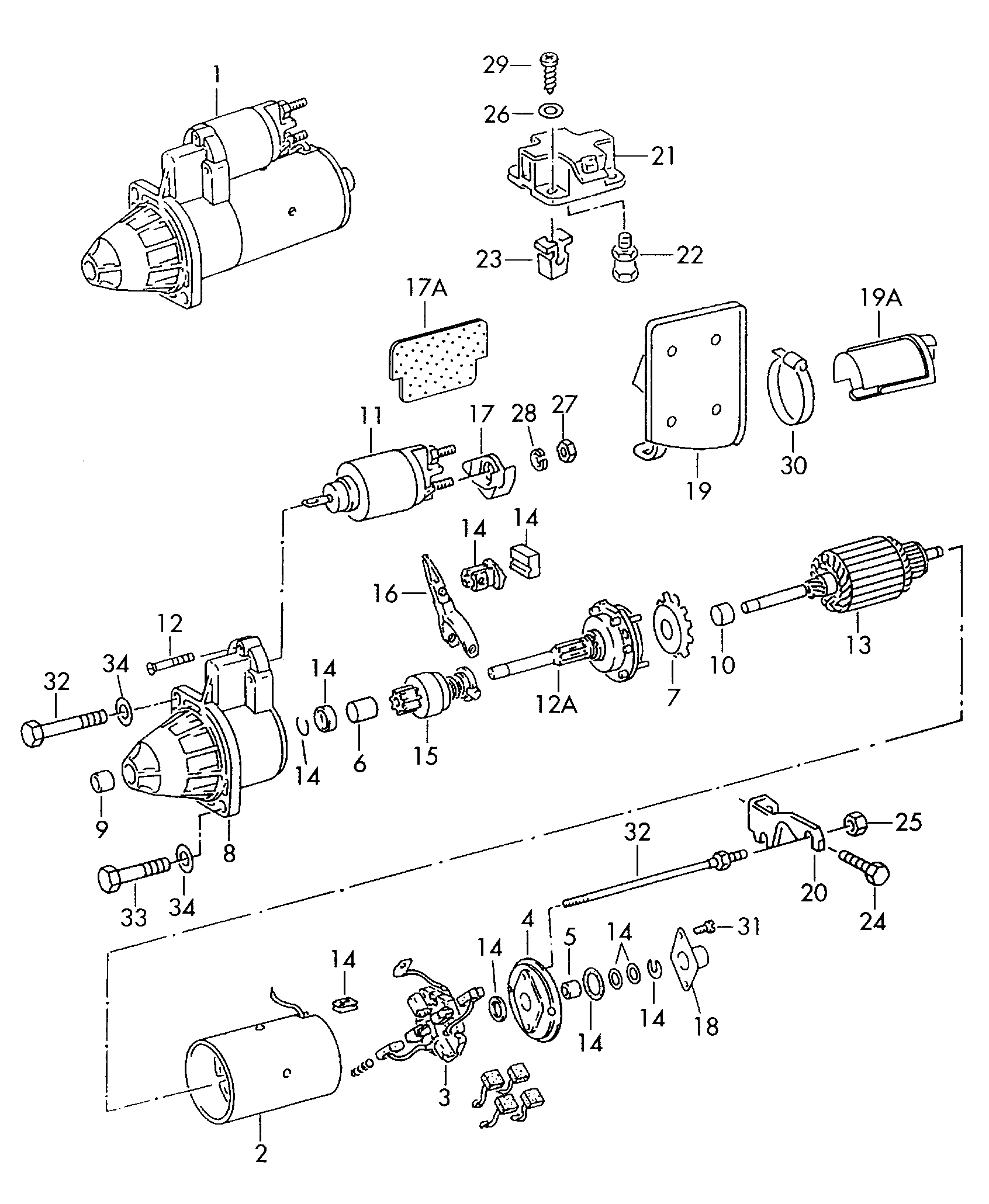 Skoda 058 911 023 BX - Starter parts5.com