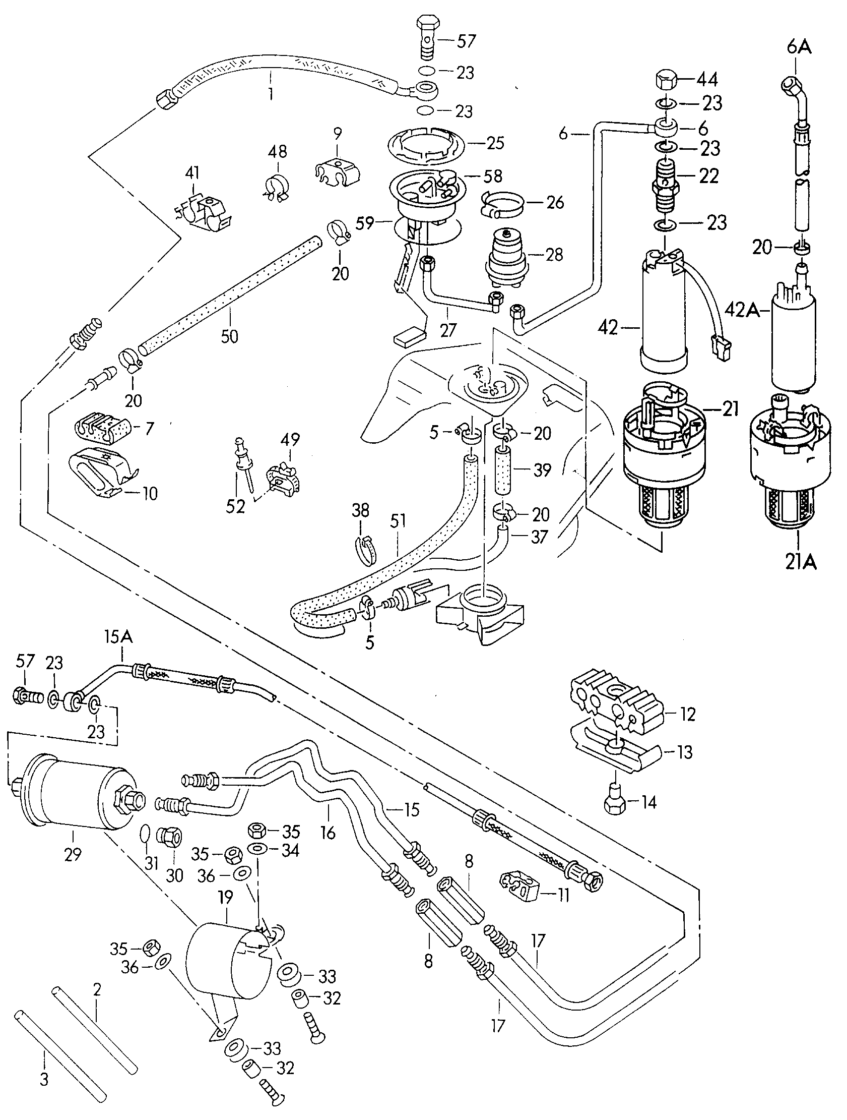 Seat 893 133 511 - Polttoainesuodatin parts5.com