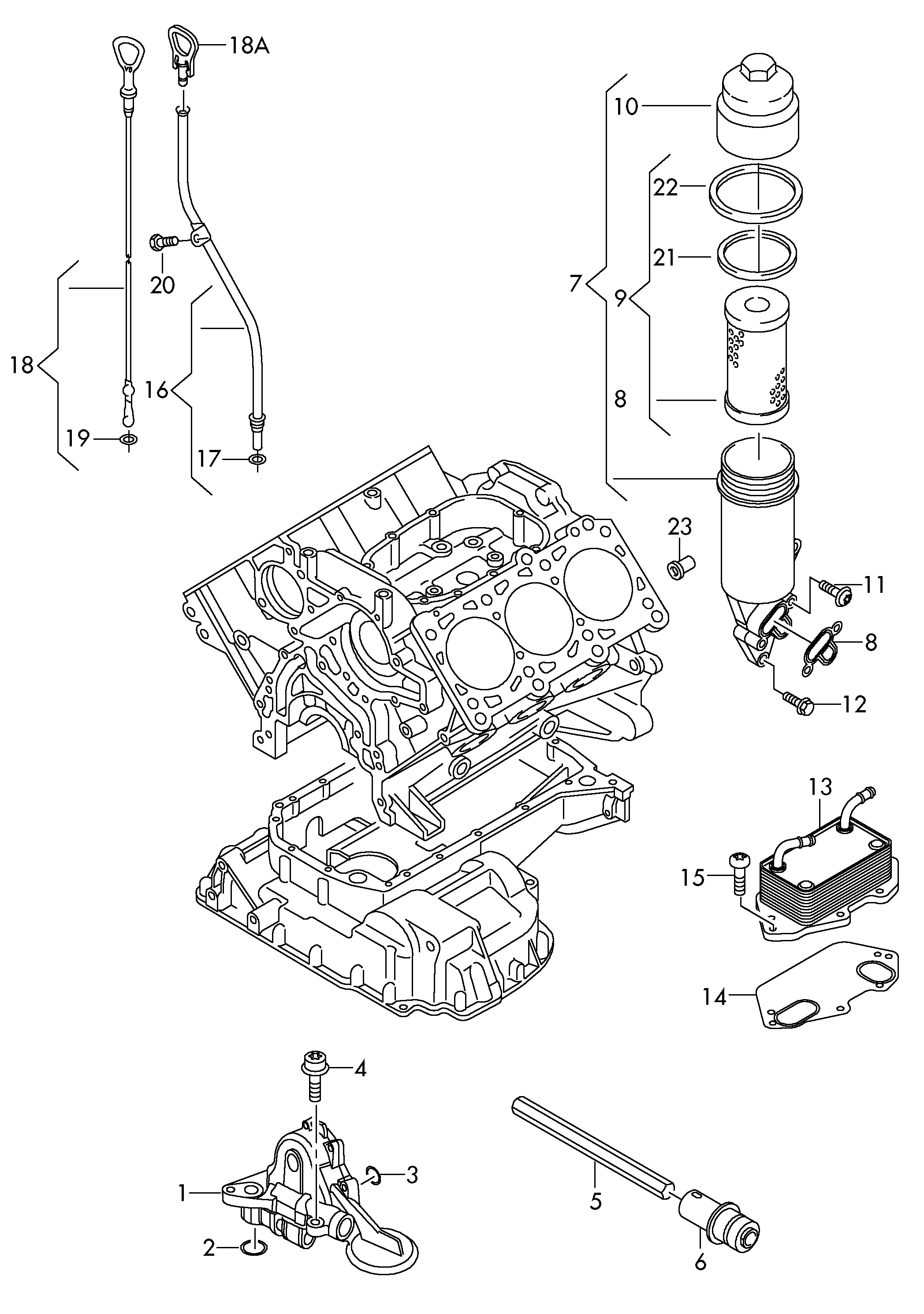 VW 06E117070D - Seal, oil cooler parts5.com