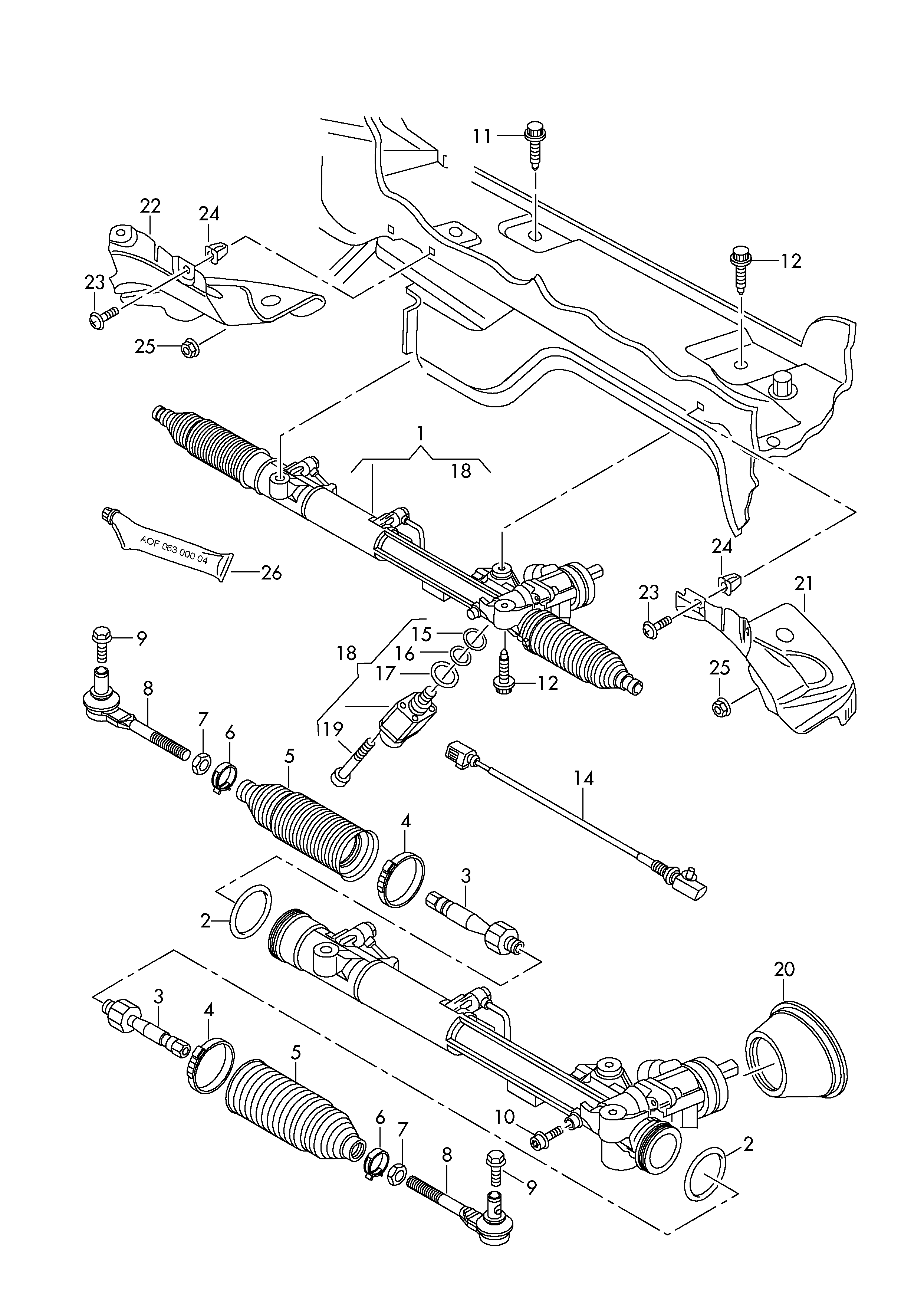 VAG 4F1 422 053 A - Upravljački mehanizam parts5.com