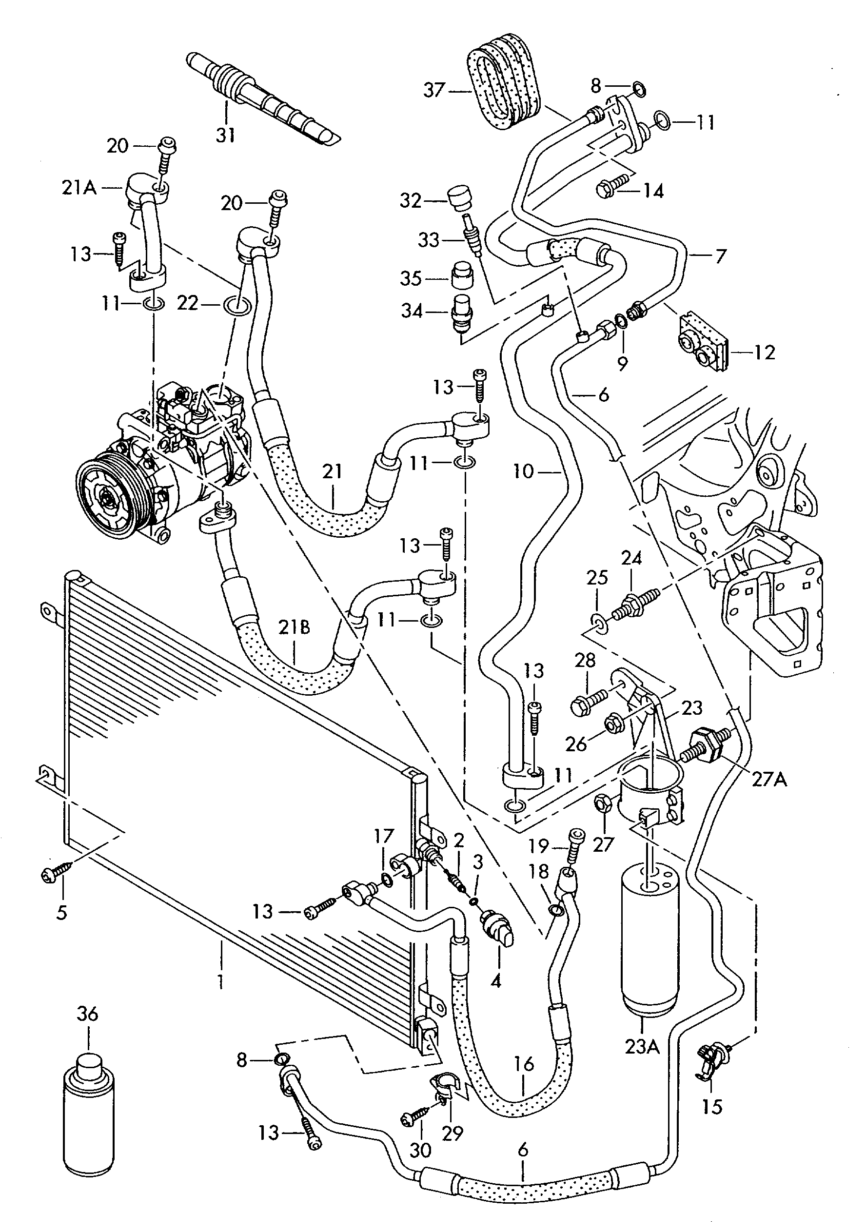 Seat 4F0 820 191 B - Dryer, air conditioning parts5.com