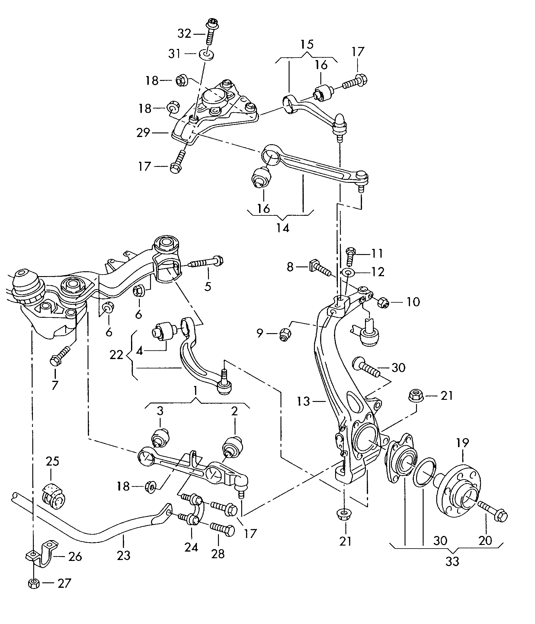 VAG 4F0 407 183E - Έδραση, ψαλίδι parts5.com