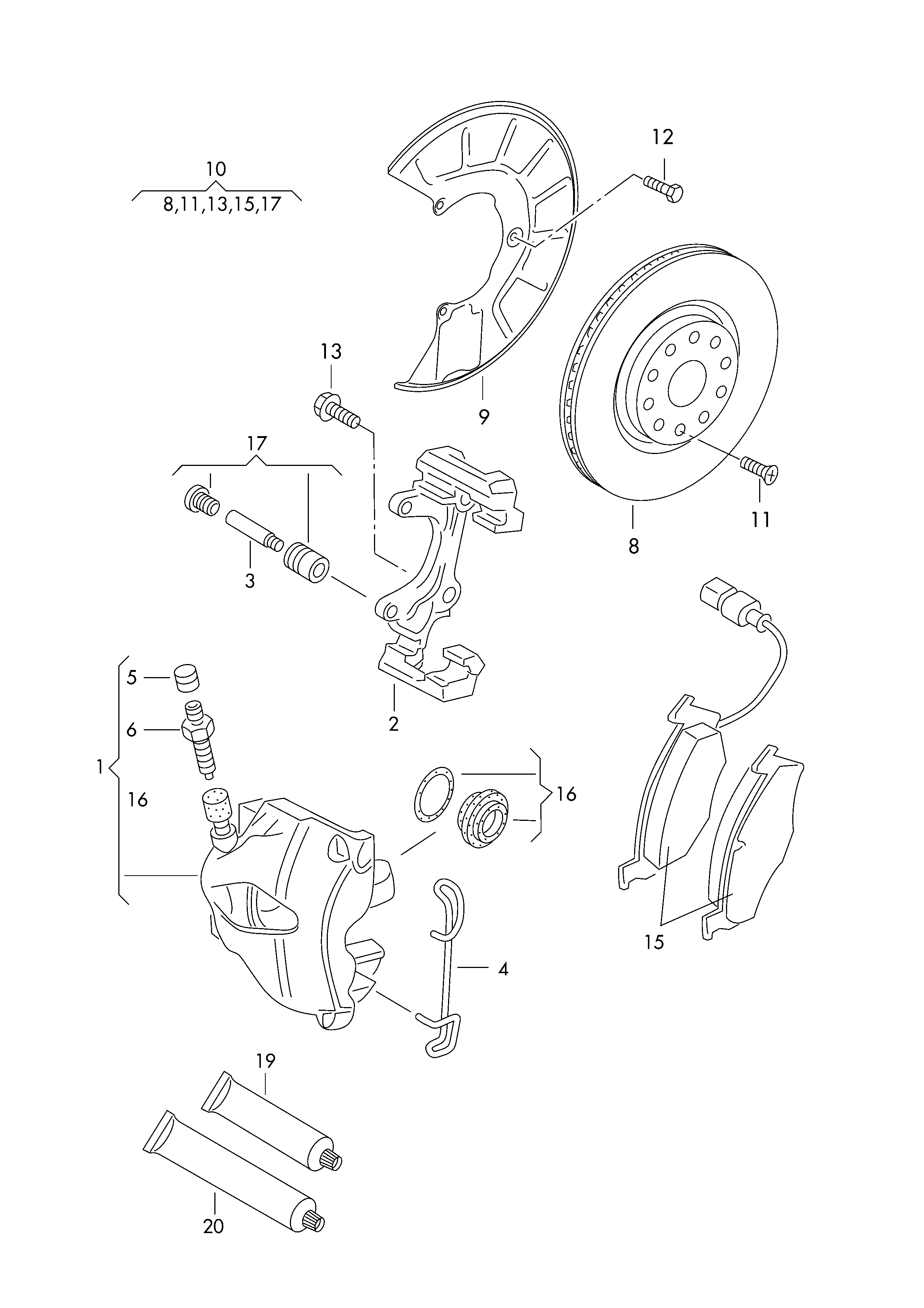 VW (SVW) 1K0 615 301 T - Δισκόπλακα parts5.com