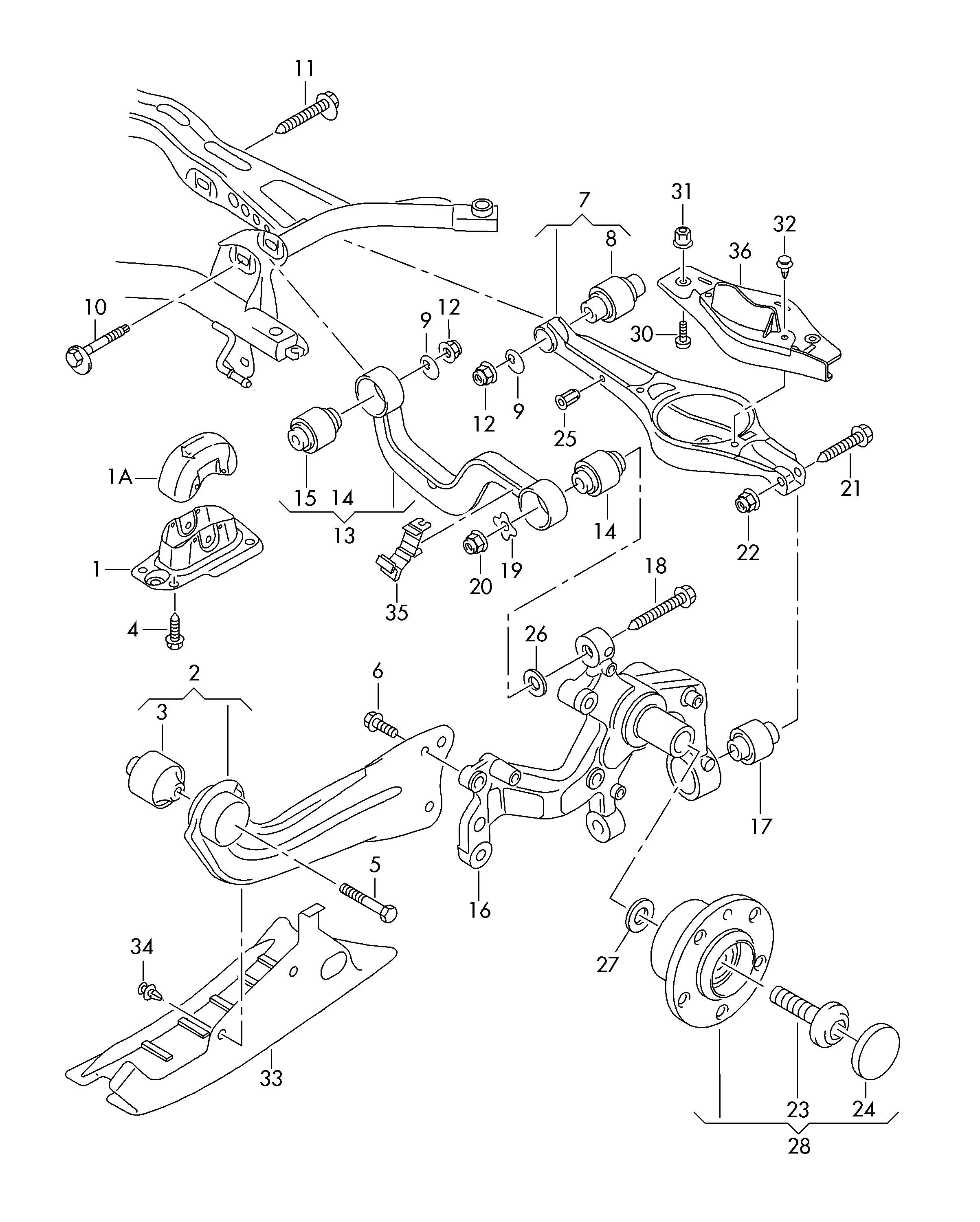 Skoda 1K0 505 553 A - Bush of Control / Trailing Arm parts5.com