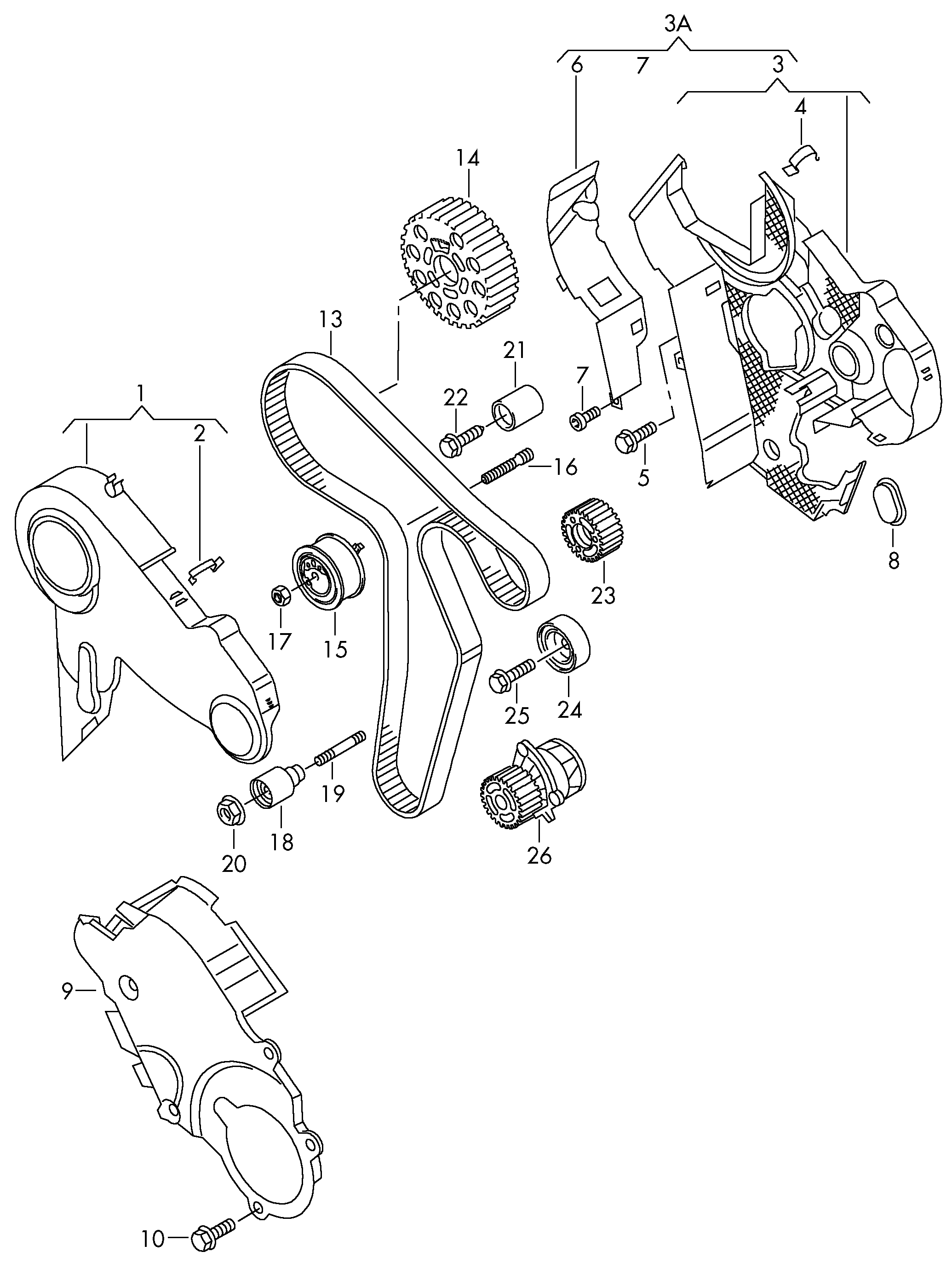 VW 03L 109 119 G - Zupčasti kaiš parts5.com