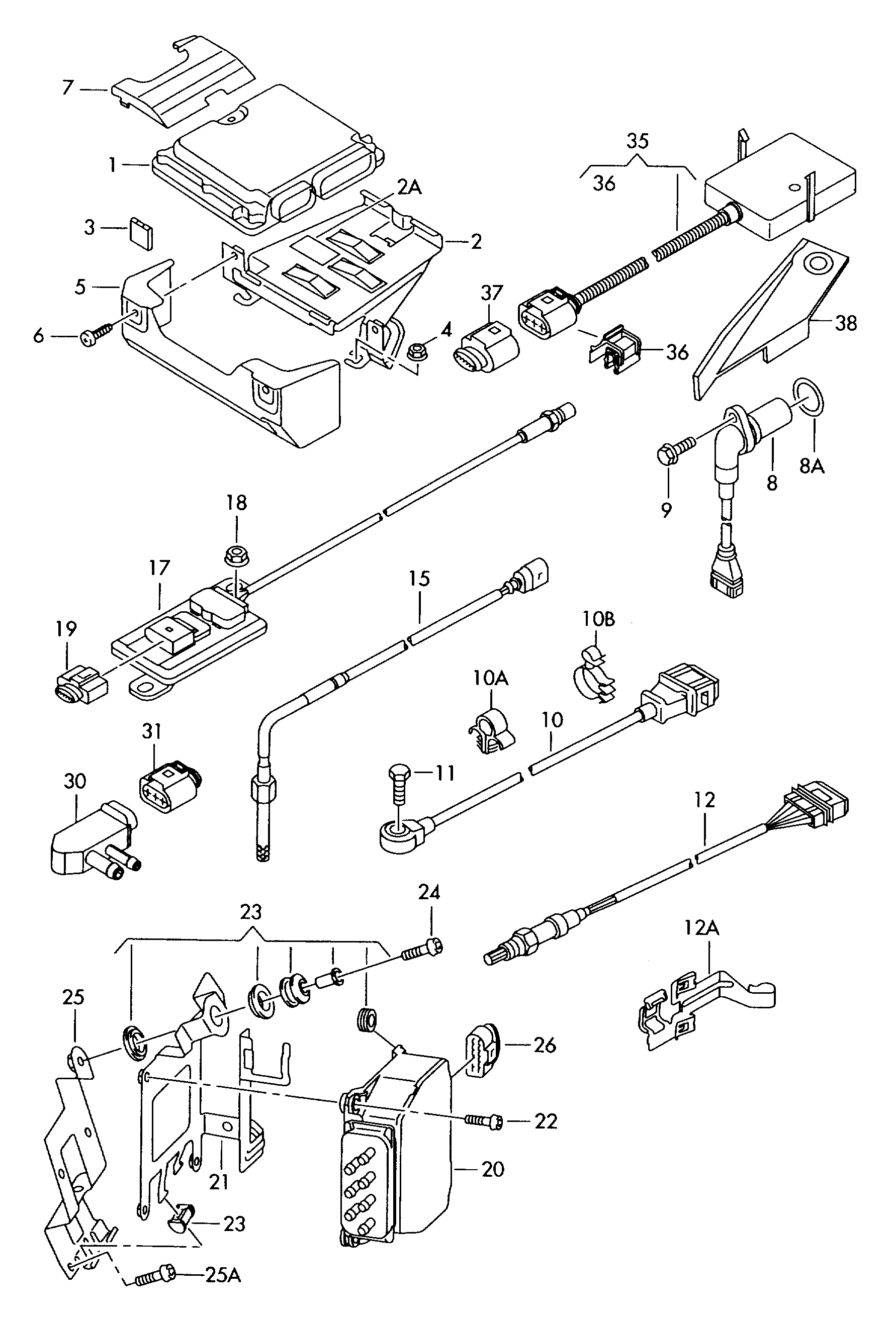 Seat 076 906 051 B - Sensor, presión gas de escape parts5.com