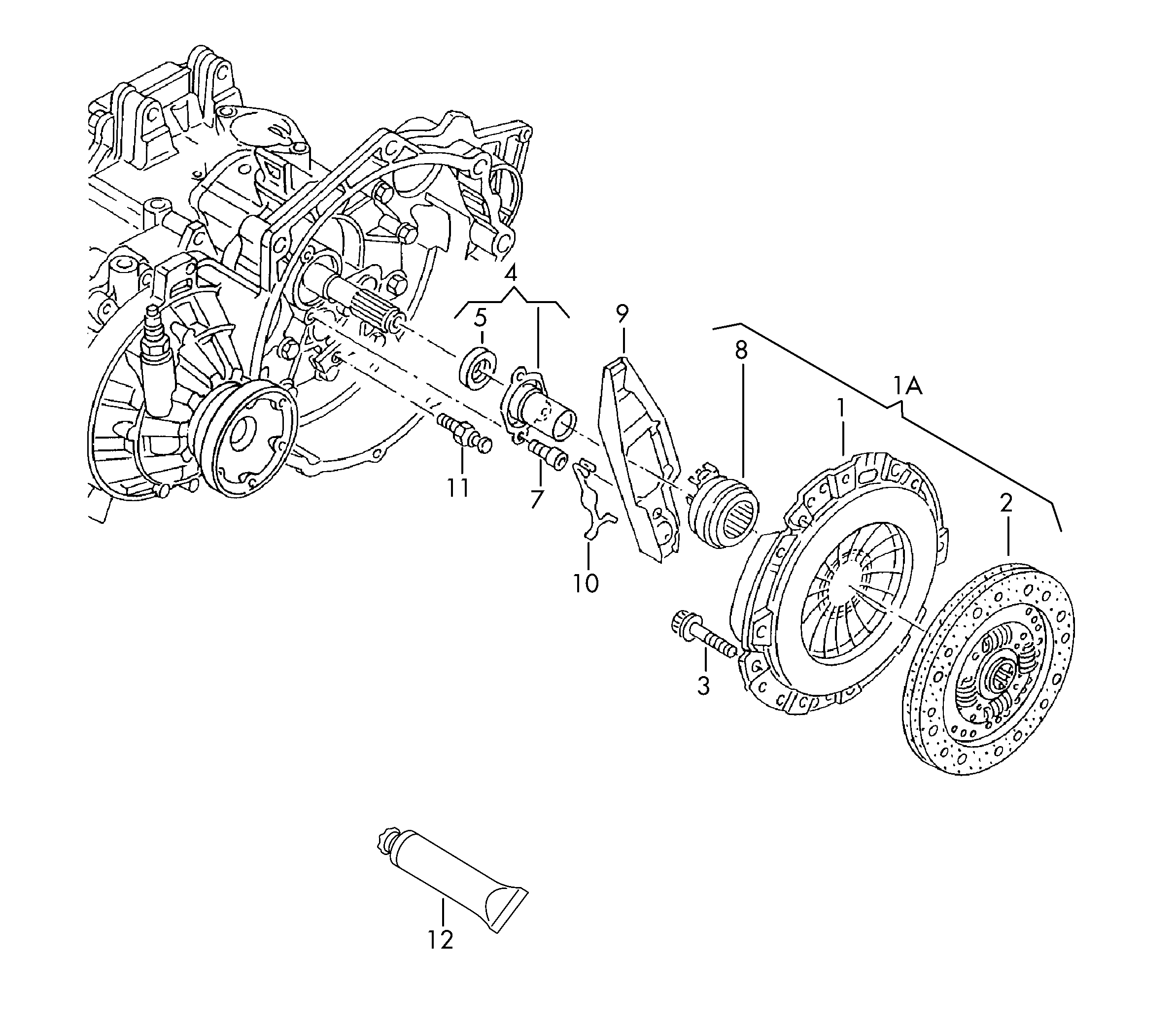 Seat 028 141 025 PX - Set ambreiaj parts5.com