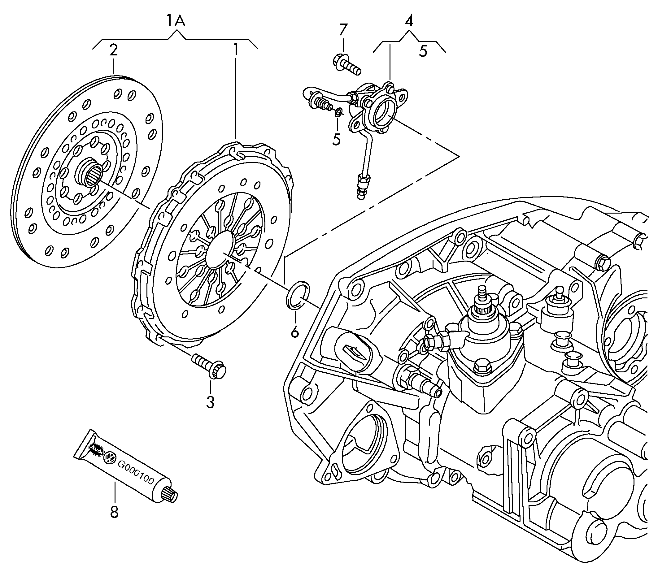 AUDI 06A141025K - Set ambreiaj parts5.com