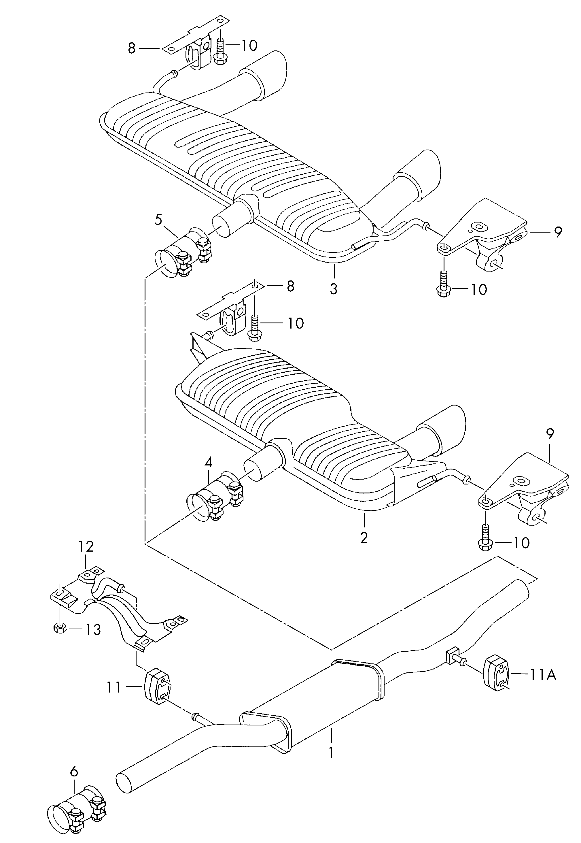 Seat 1J0253147C - Drżiak tlmiča výfuku parts5.com