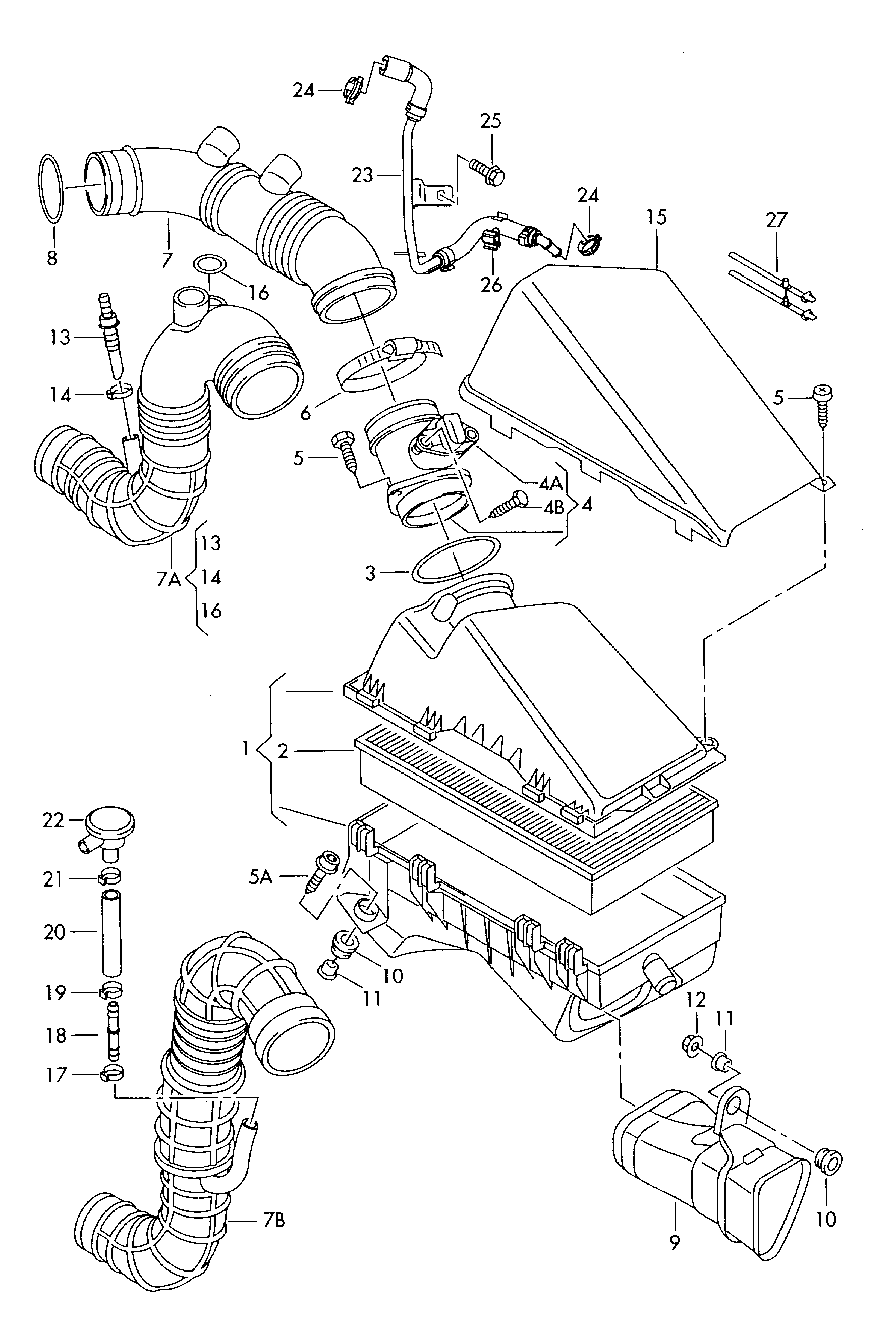 VW 1J0 129 620 - Filtar za zrak parts5.com