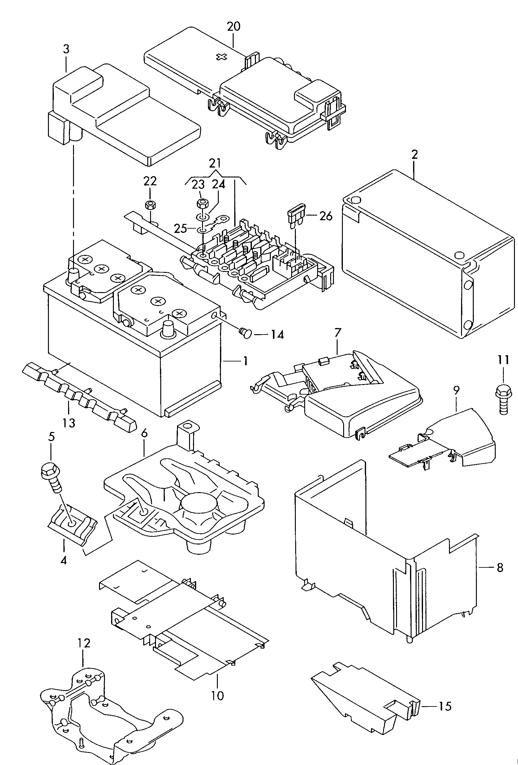 AUDI 000 915 105 AD - Baterie de pornire parts5.com