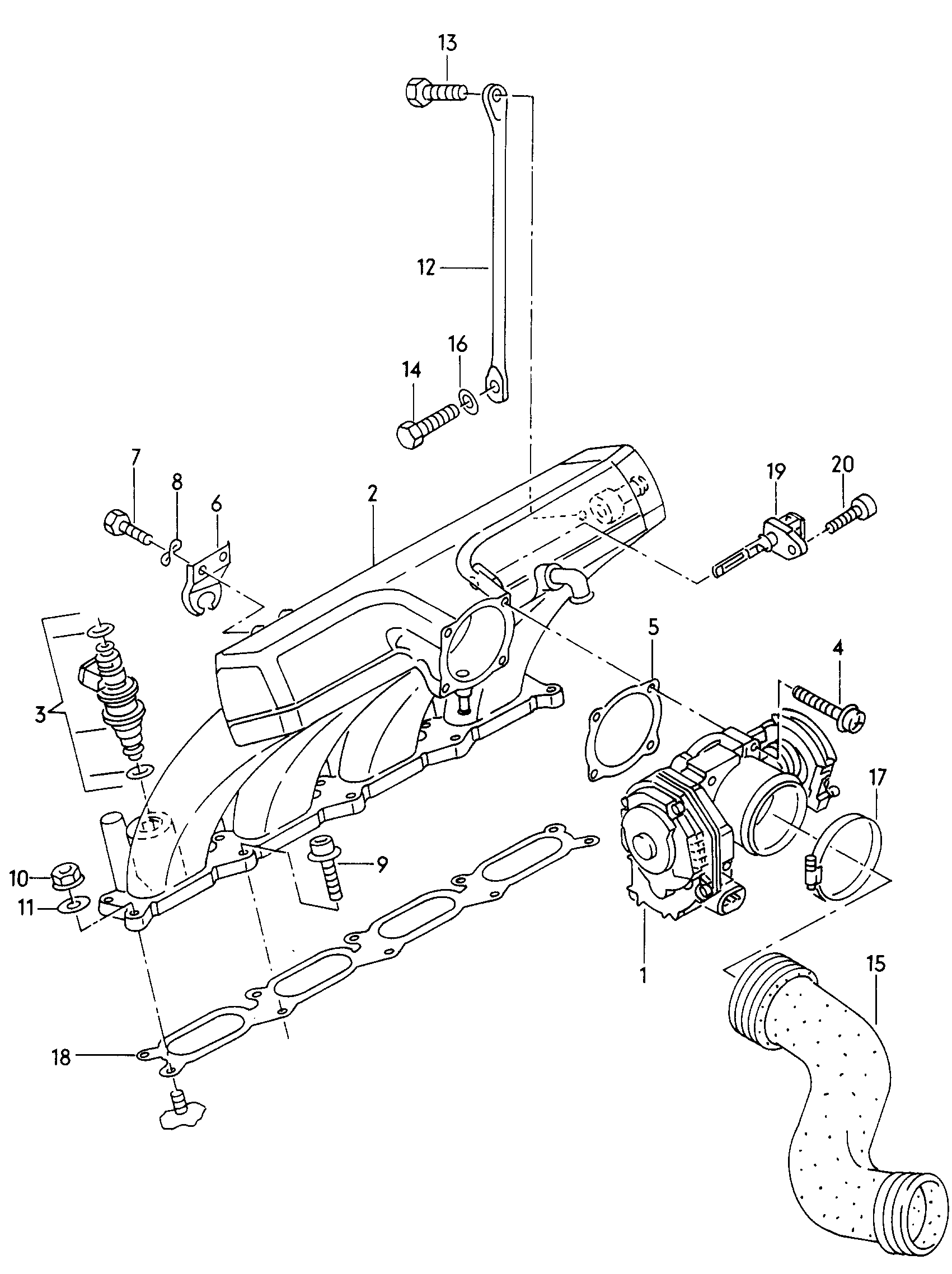 VW 058 129 717 B - Gasket Set, intake manifold parts5.com