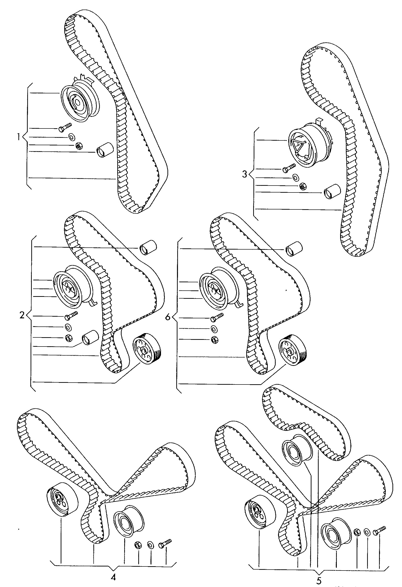 Seat 06B 198 119 C - Set curea de distributie parts5.com