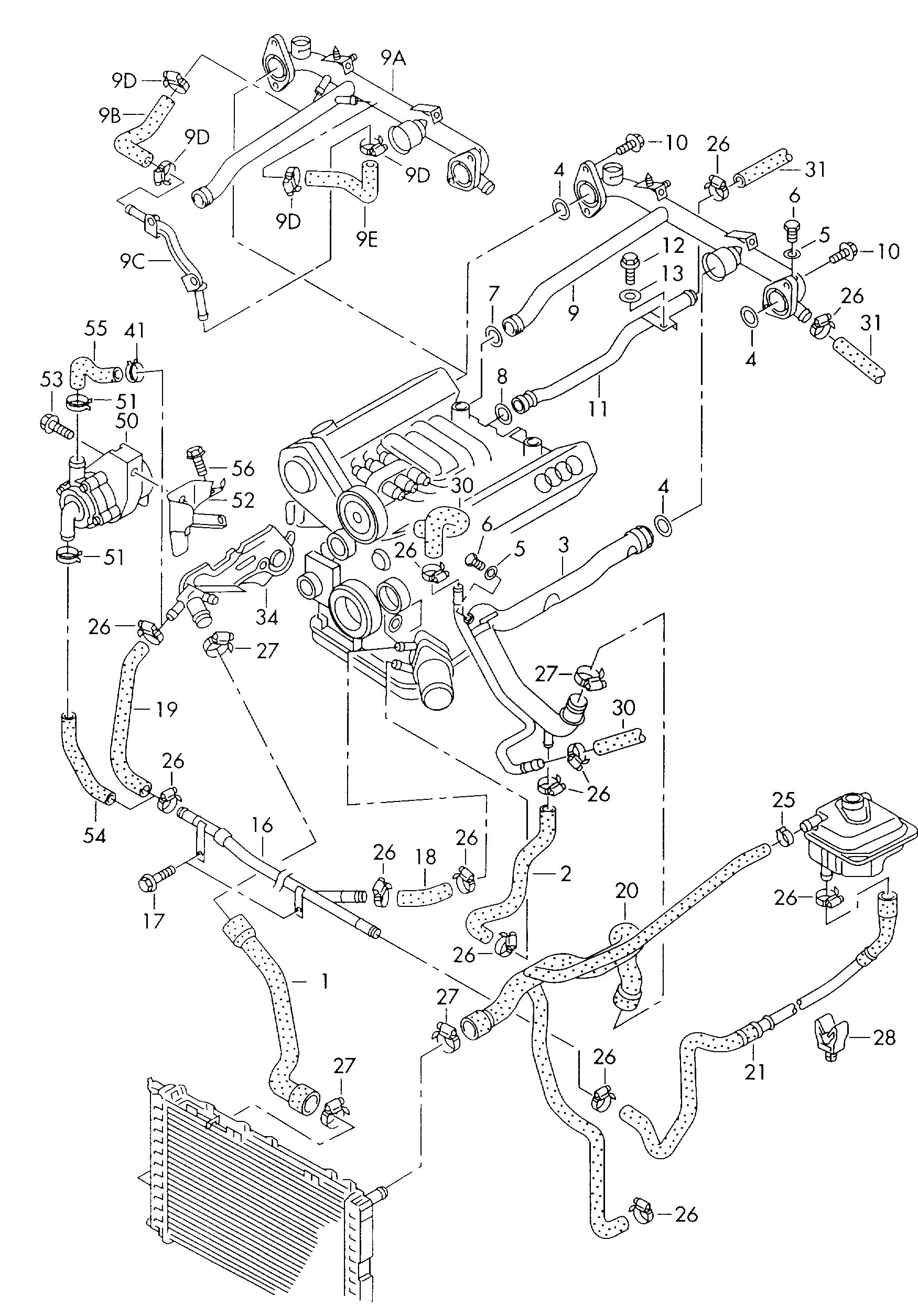 Skoda N 907 653 01 - Прокладка, трубопровод охлаждающей жидкости parts5.com