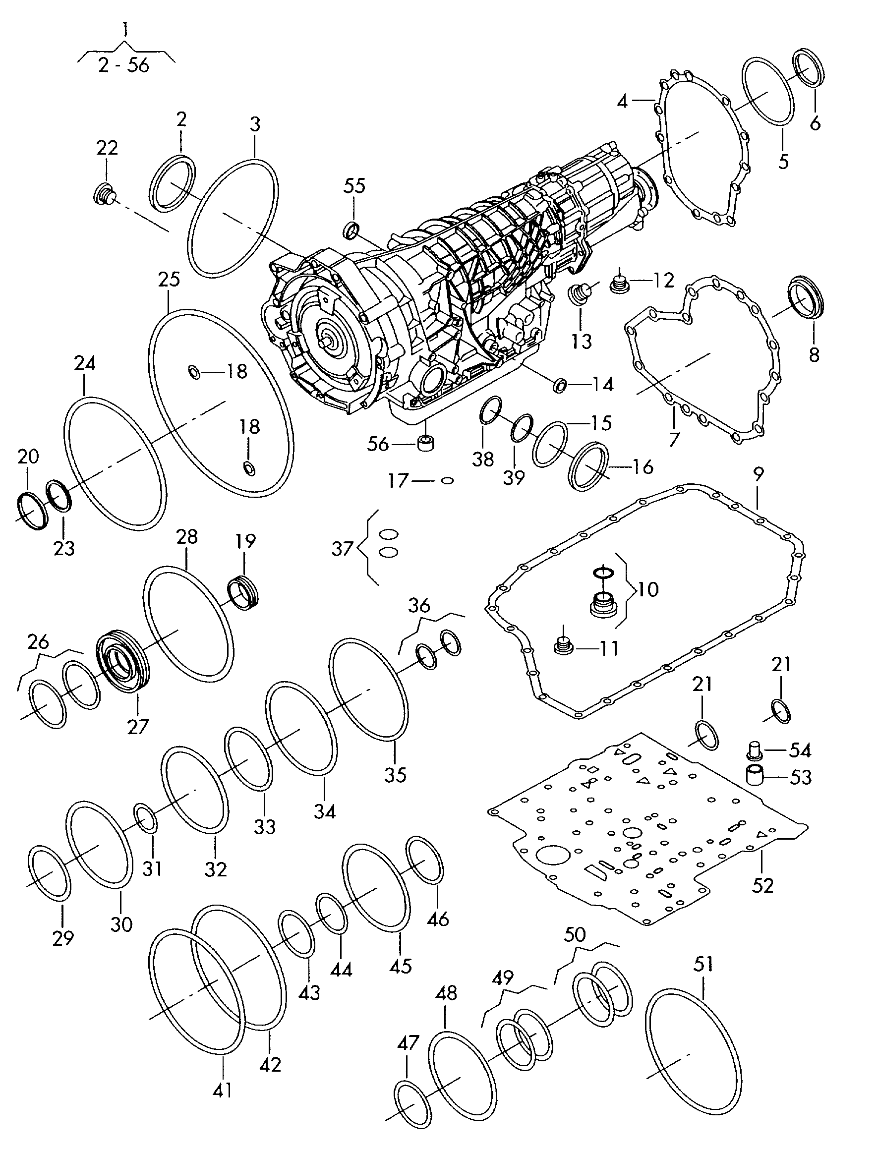 VW 01V409399 - Τσιμούχα, αυτόμ. κιβ. ταχυτ. parts5.com