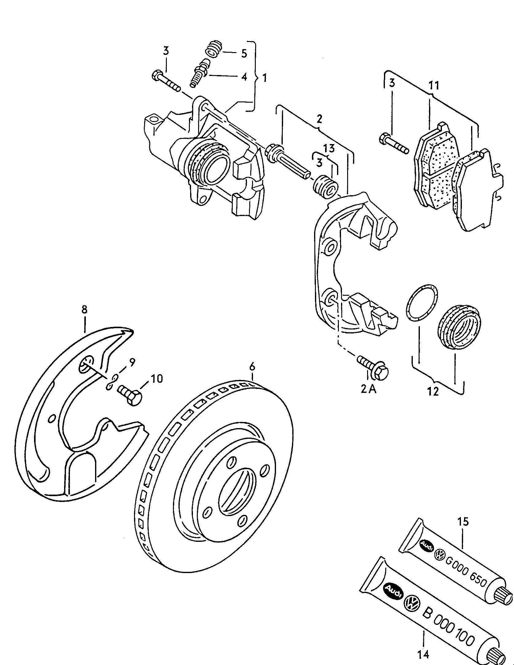 VAG 443 615 124 FX - Pinza de freno parts5.com