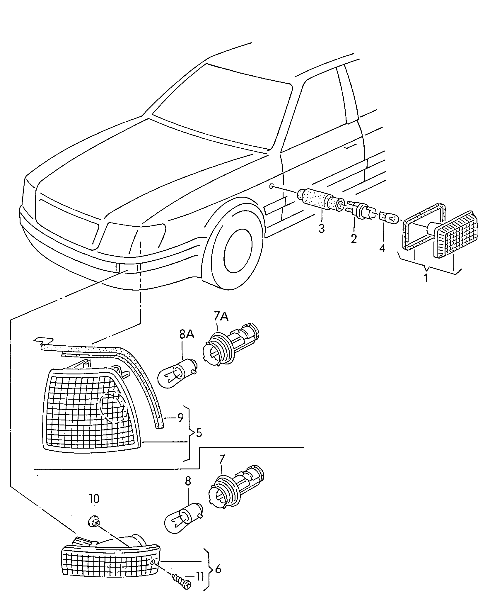 AUDI 161 949 117 - Semnalizator parts5.com