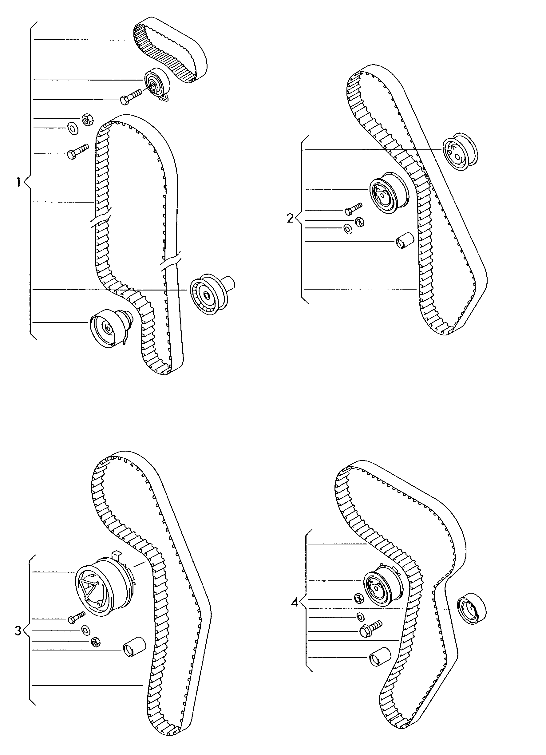 VAG 038198119F - Timing Belt Set parts5.com