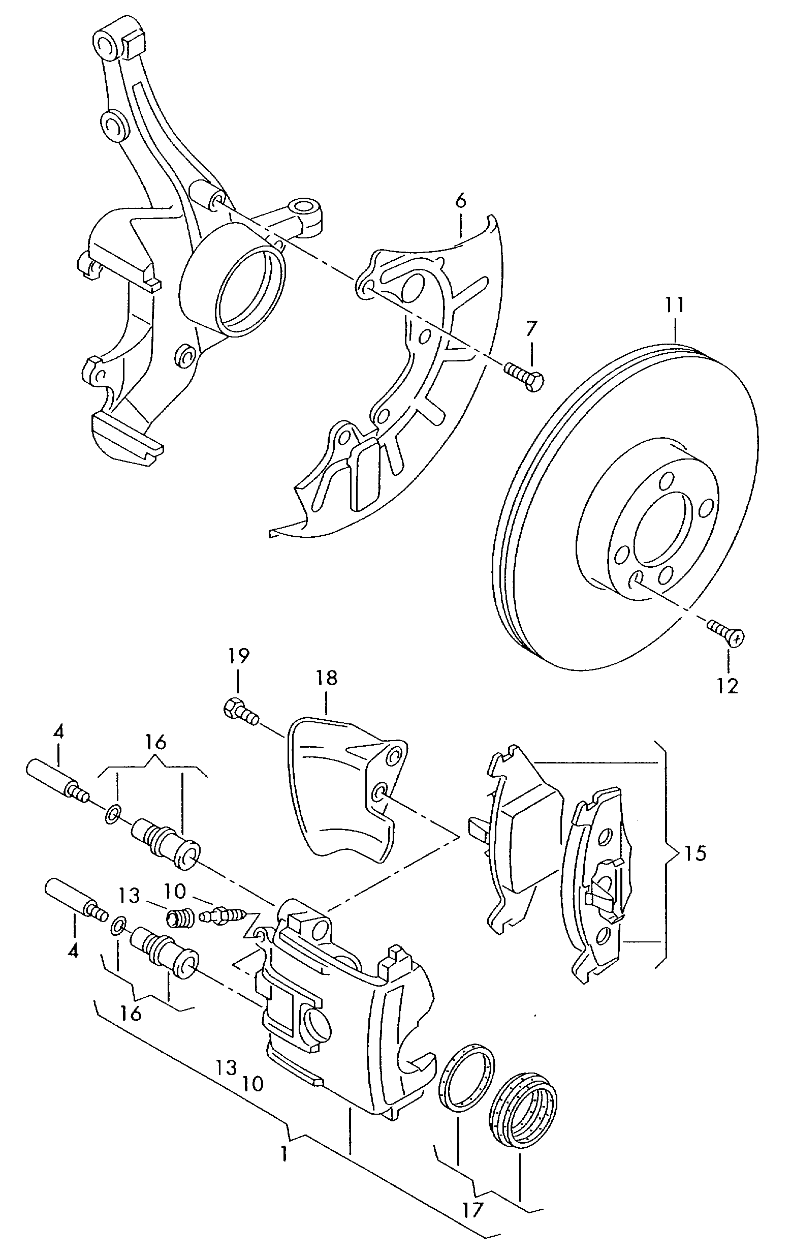 Skoda 1J0 615 301 D - Brake Disc parts5.com