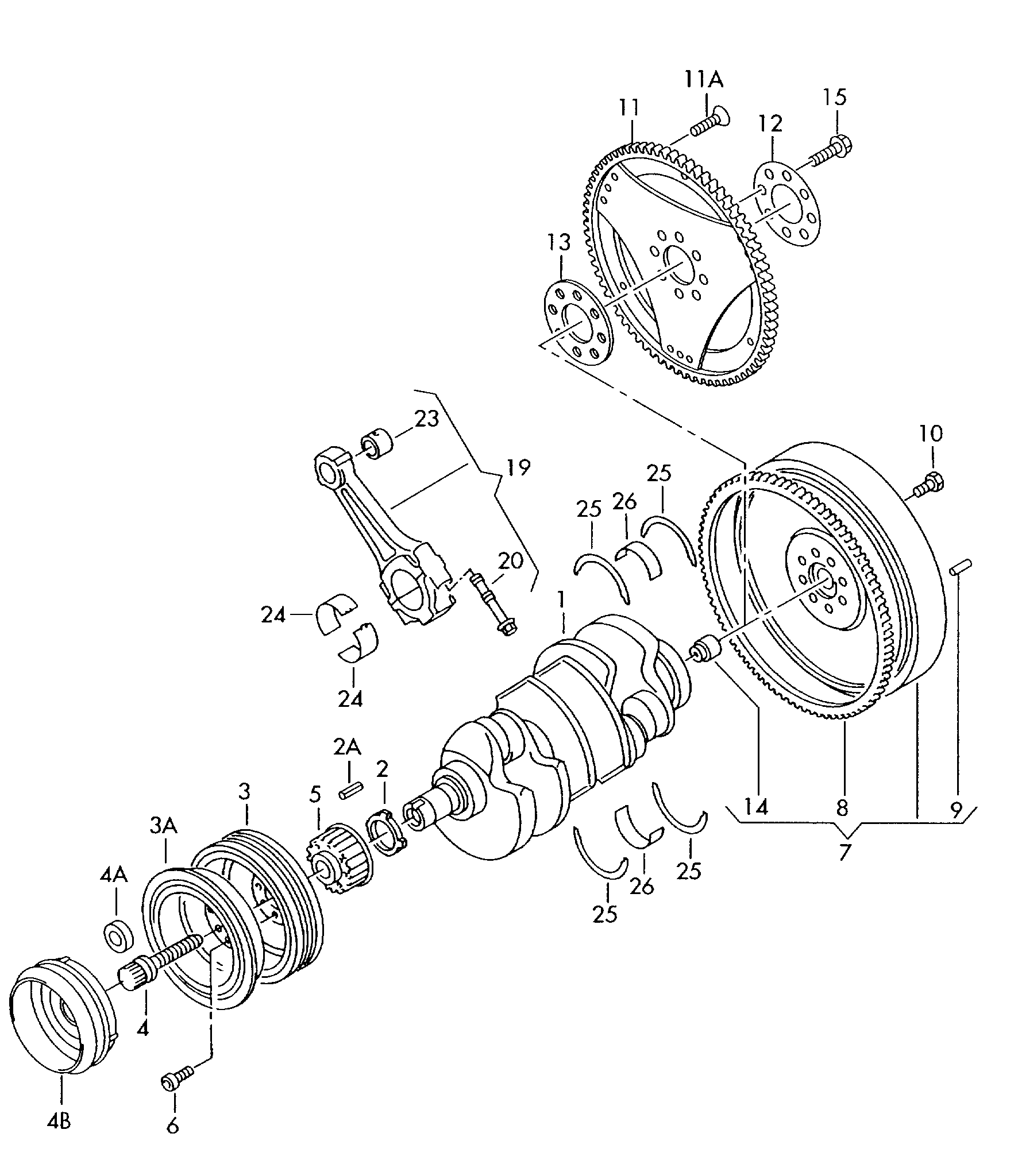 Skoda 059 105 251 AC - Шкив коленчатого вала parts5.com