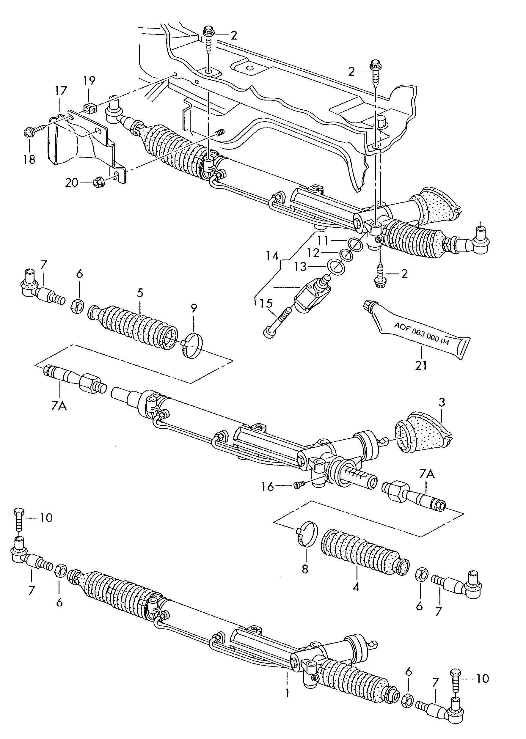 VW 8D0 419 831 K - Gumiharang, kormánymű parts5.com