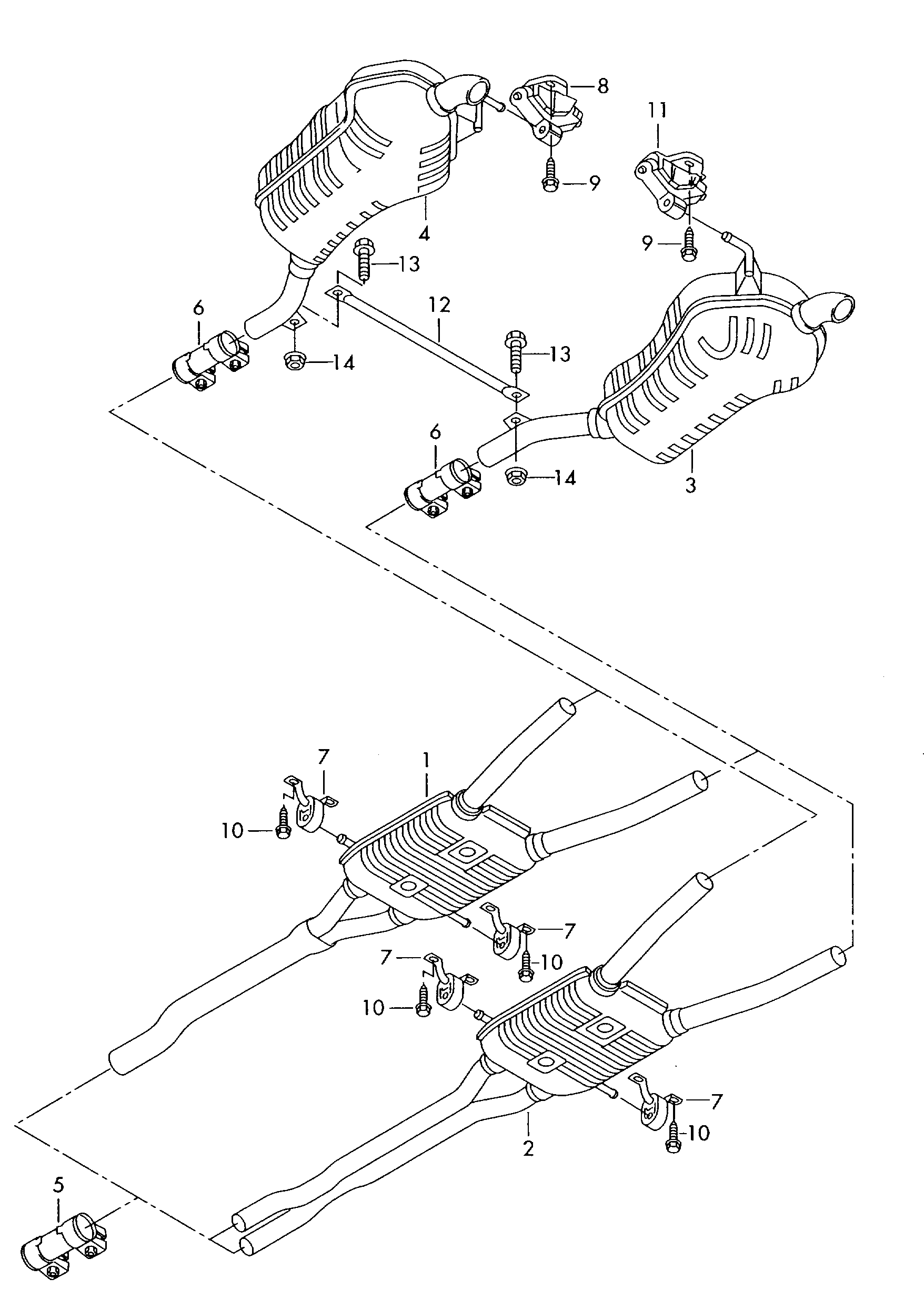 AUDI N  0195303 - Bolt, exhaust system parts5.com