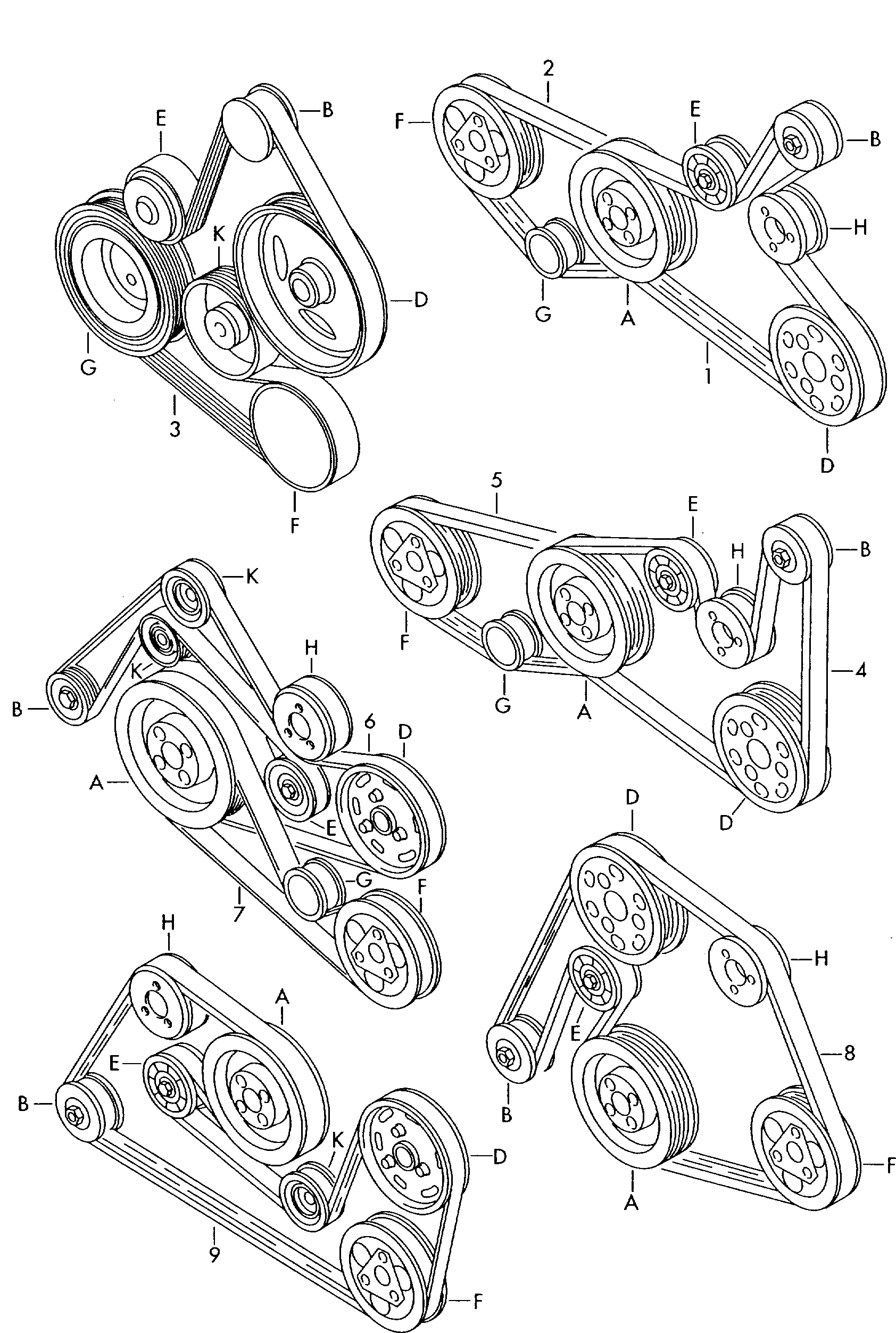 AUDI 059 260 849 D - Pasek klinowy wielorowkowy parts5.com