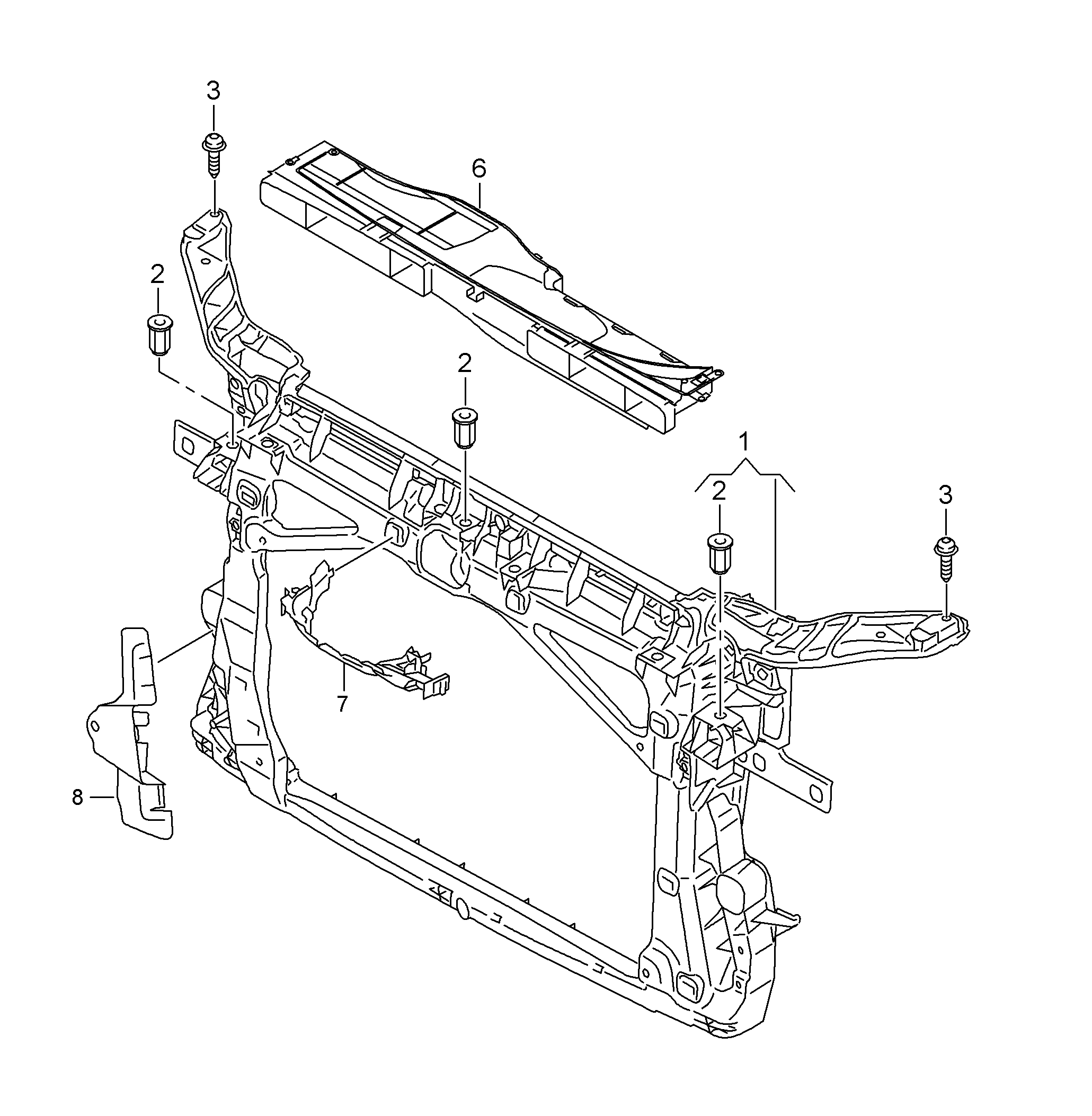 AUDI 8V0805588 - Acoperire fata parts5.com