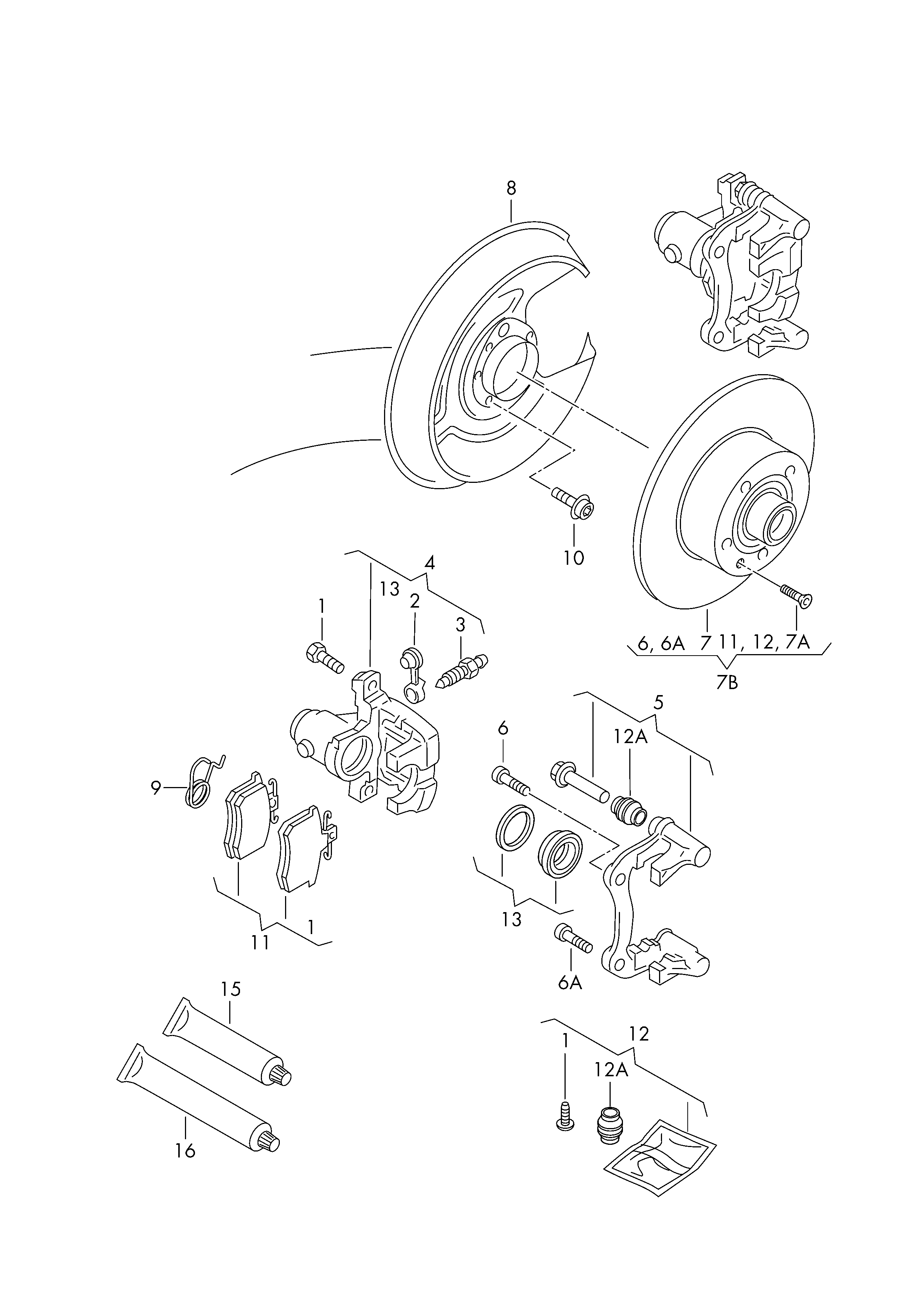 Seat 8E0615423G - Brake caliper housing parts5.com