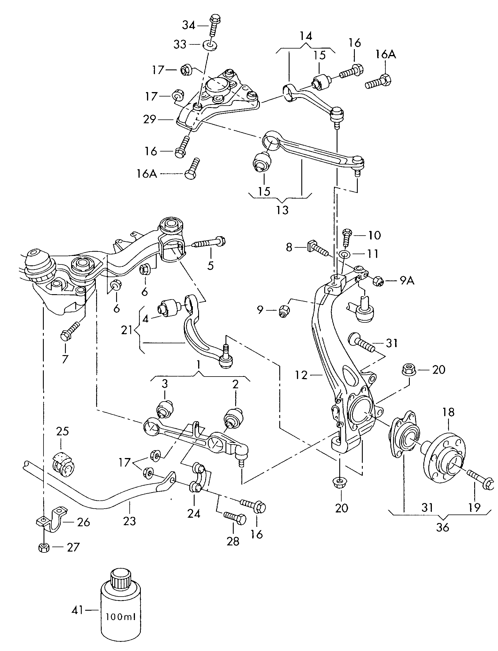 AUDI 8E0 407 505 P - Bras de liaison, suspension de roue parts5.com