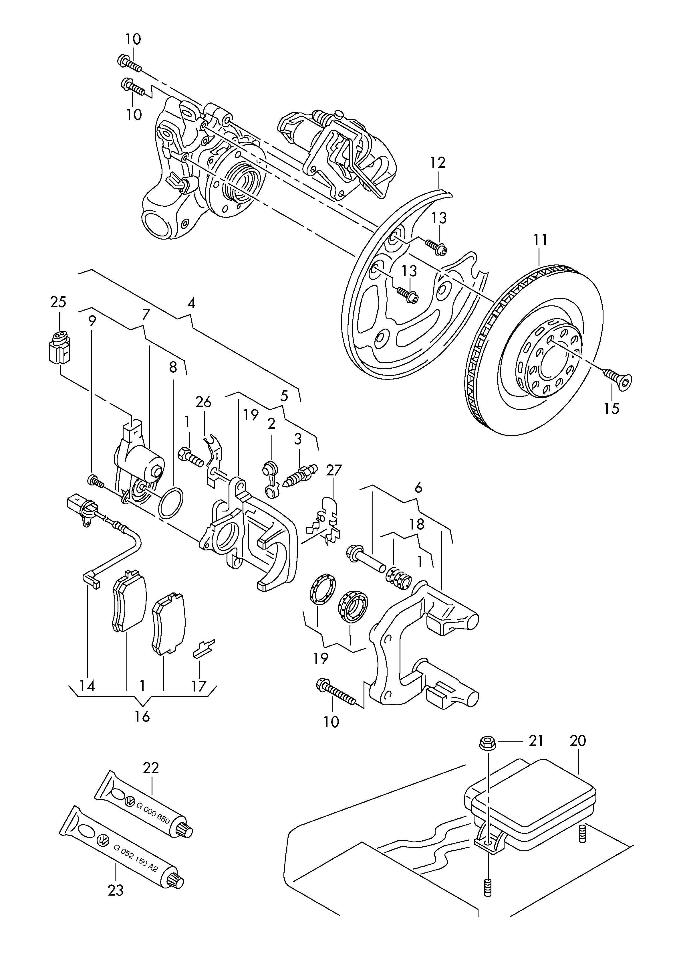 AUDI 4H0 615 121 H - Styk ostrzegawczy, zużycie okładzin hamulcowych parts5.com