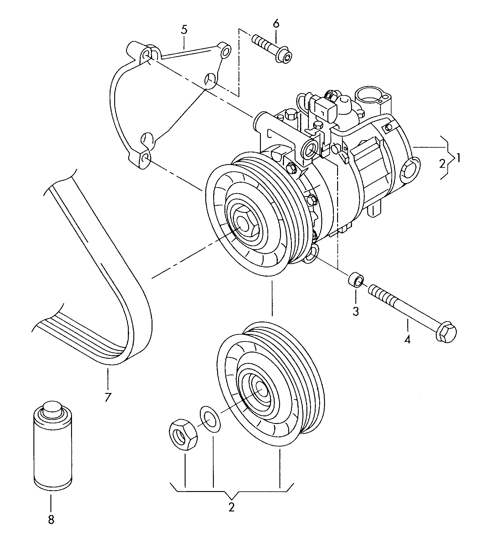 AUDI 4H0260805 - Kompresör, klima sistemi parts5.com