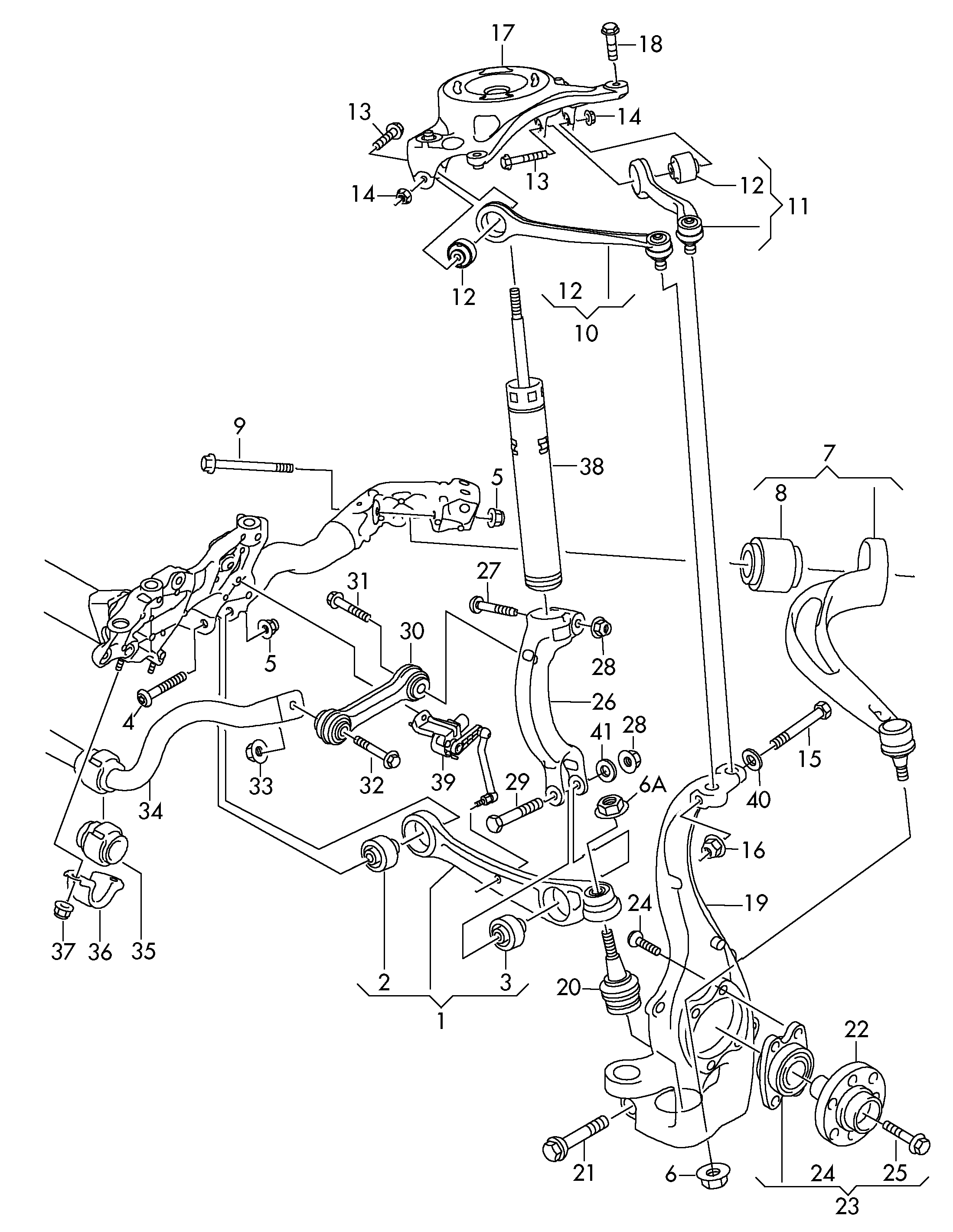 AUDI 4D0 411 336 G - Bracket, stabilizer mounting parts5.com