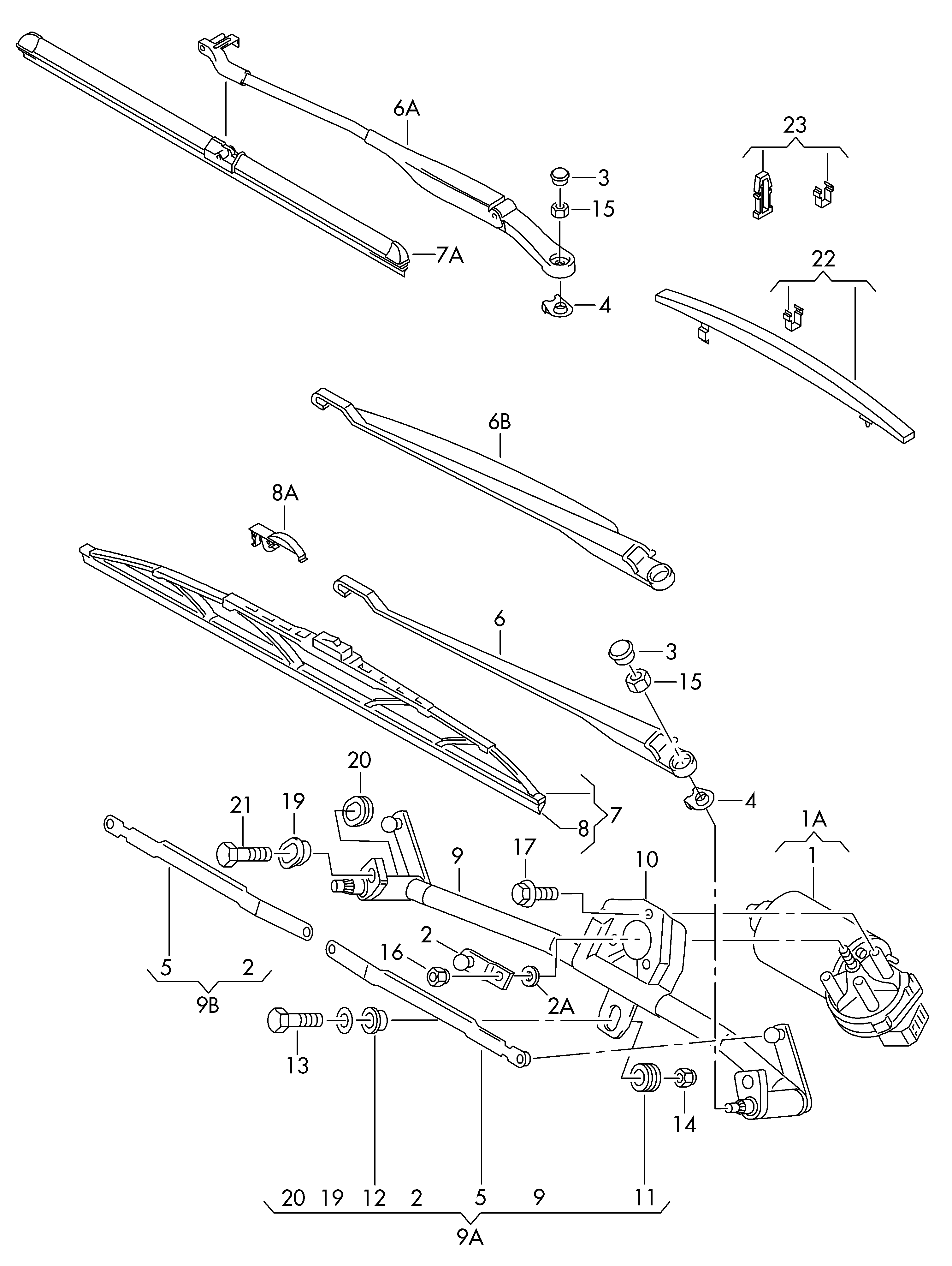 AUDI 4B0 998 002 - Wiper Blade parts5.com