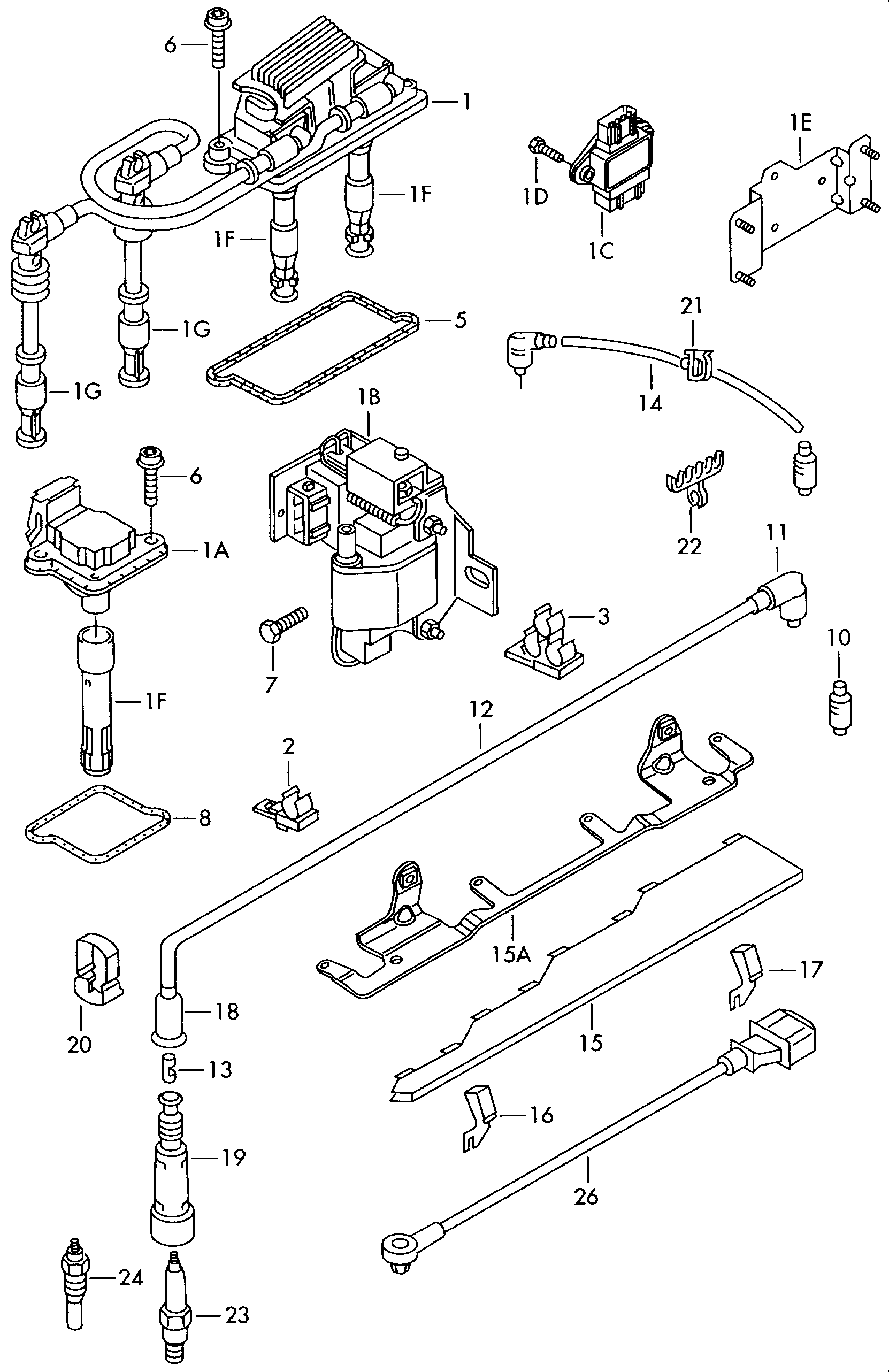 VAG 059 963 319 H - Kızdırma bujisi parts5.com